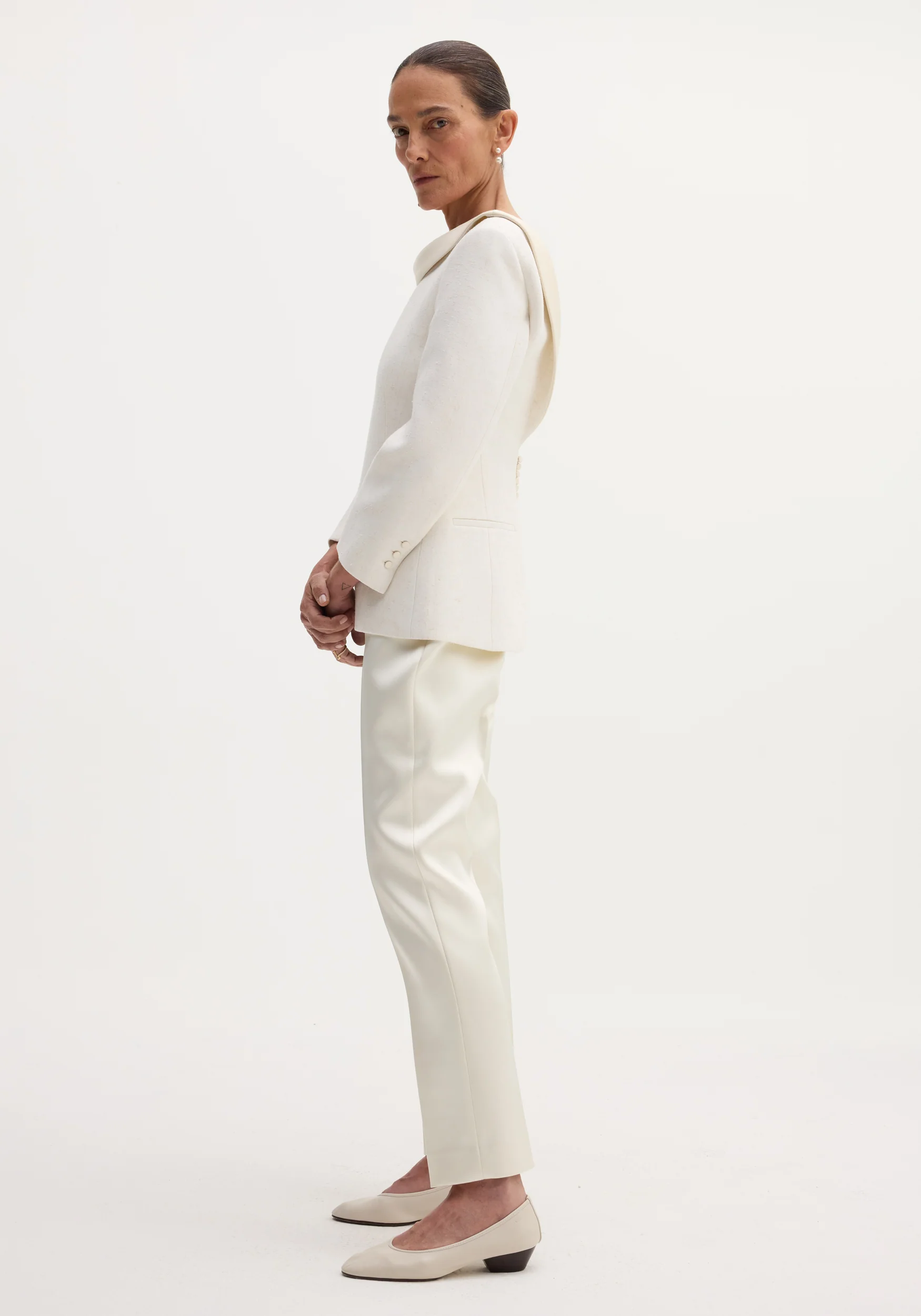 Reversed blazer | winter white - Image 4