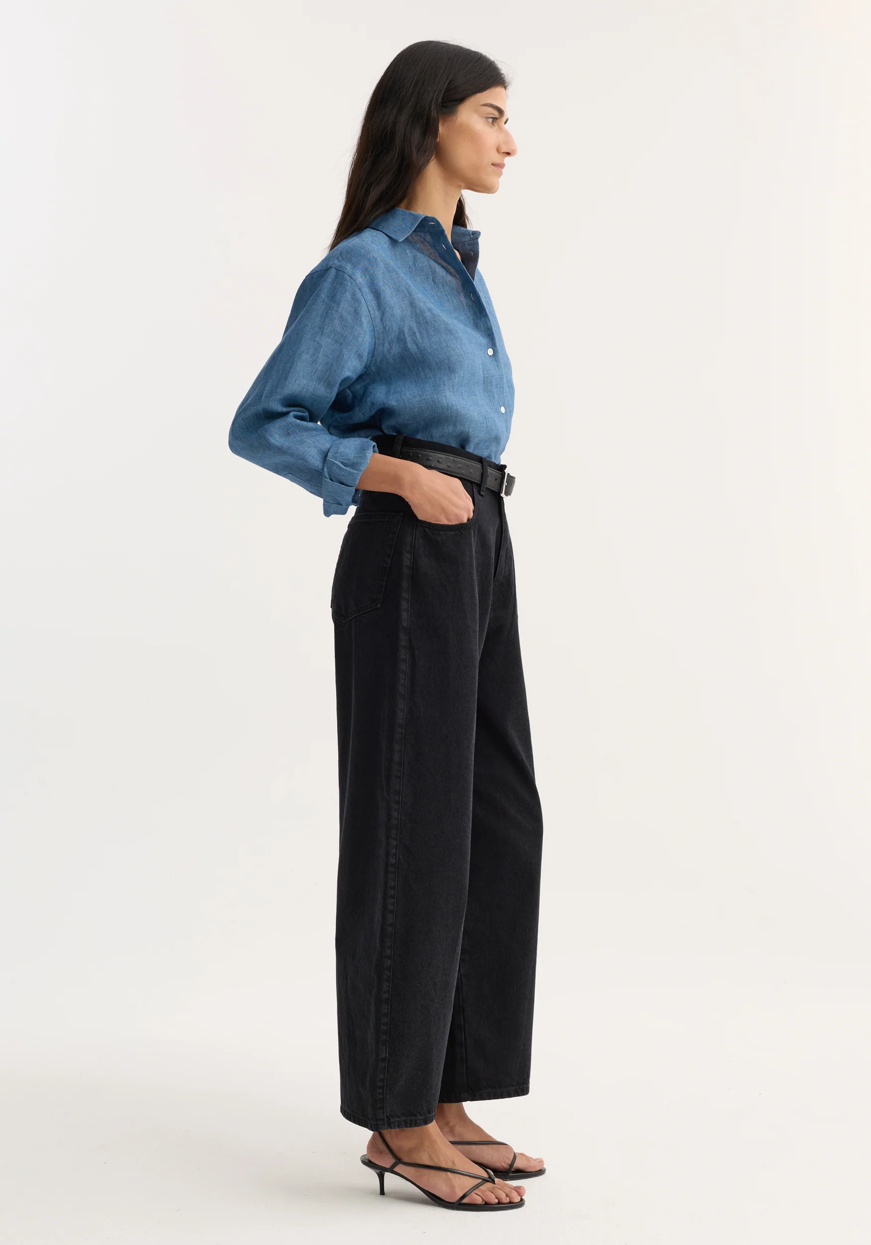 Berber - Barrel leg denim | black - Image 2