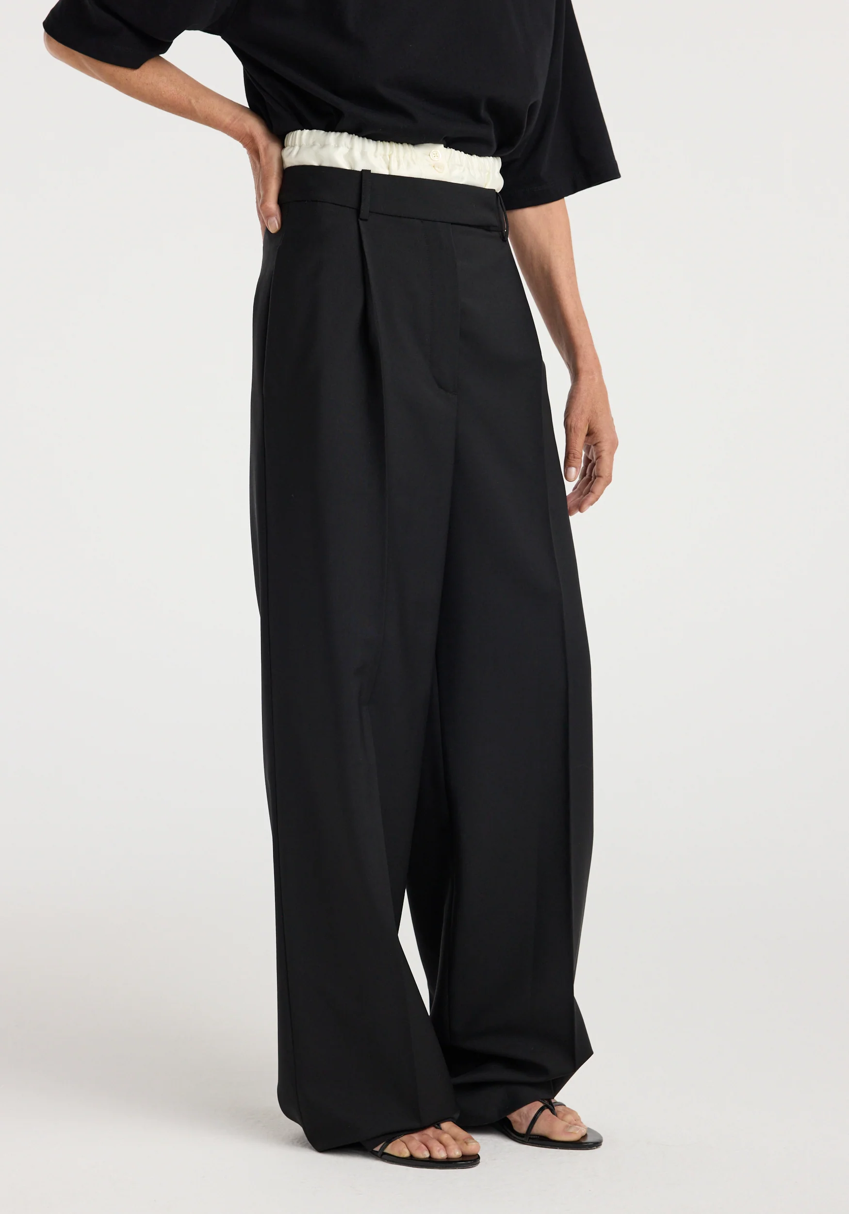 Boxer detailed trousers | black - Image 2