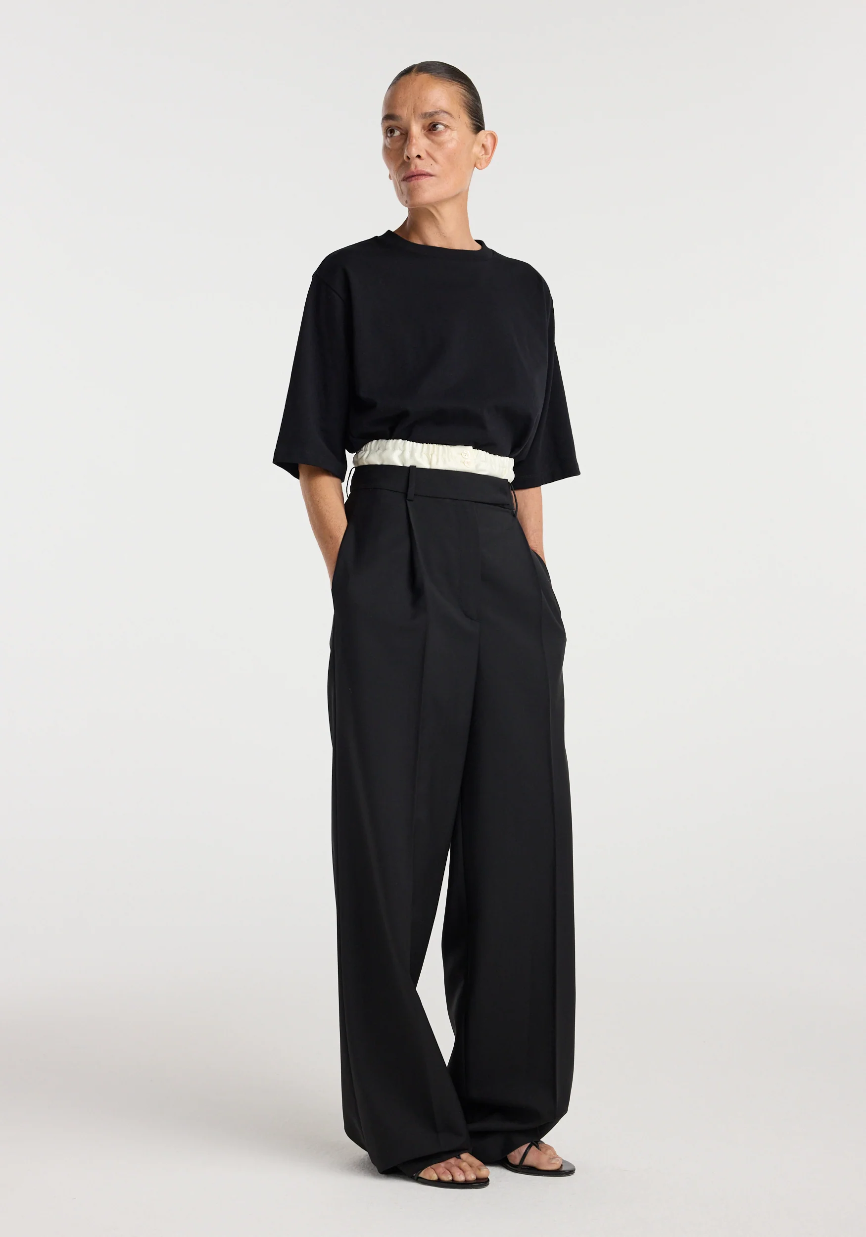 Boxer detailed trousers | black - Image 3