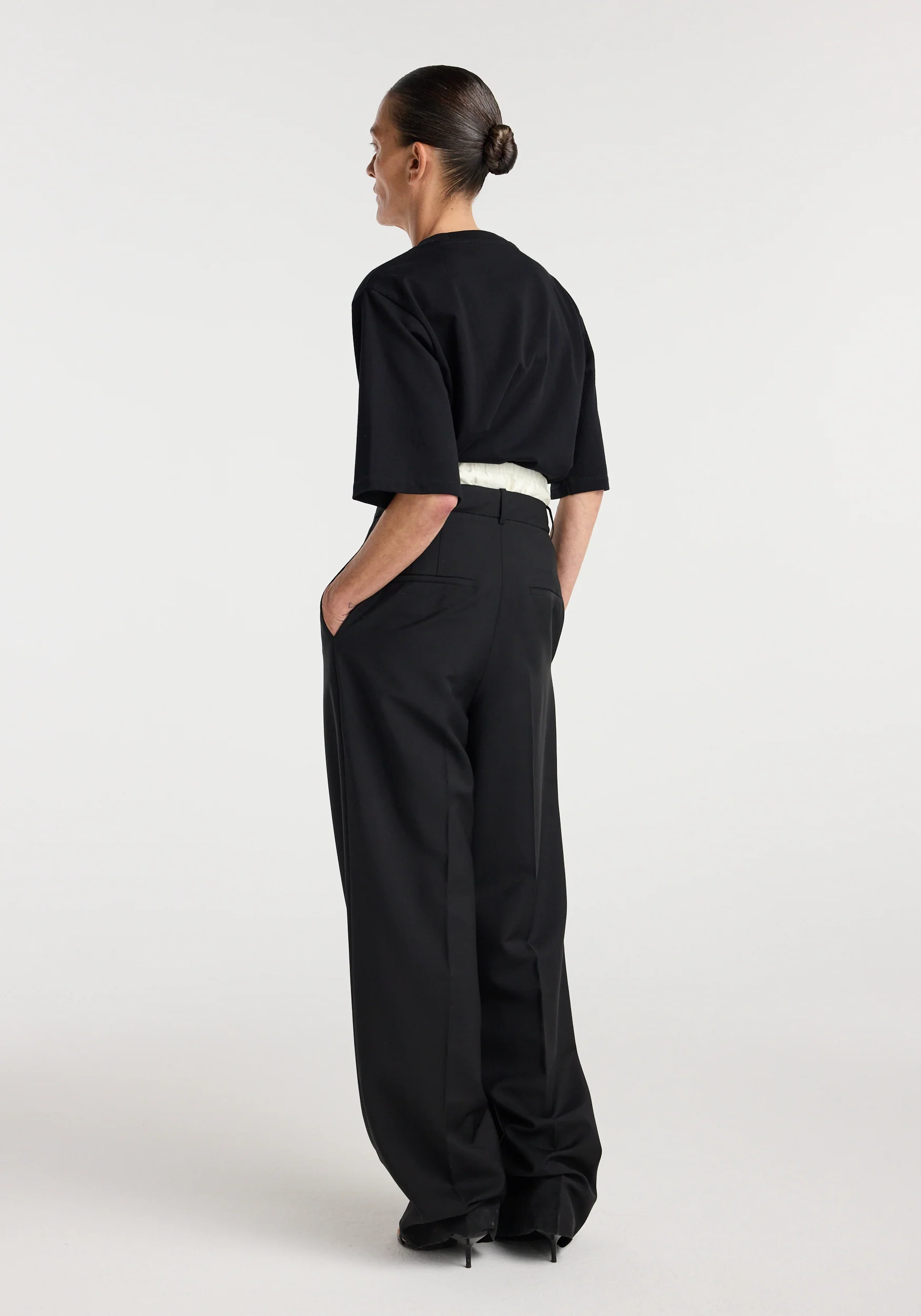 Boxer detailed trousers | black - Image 4