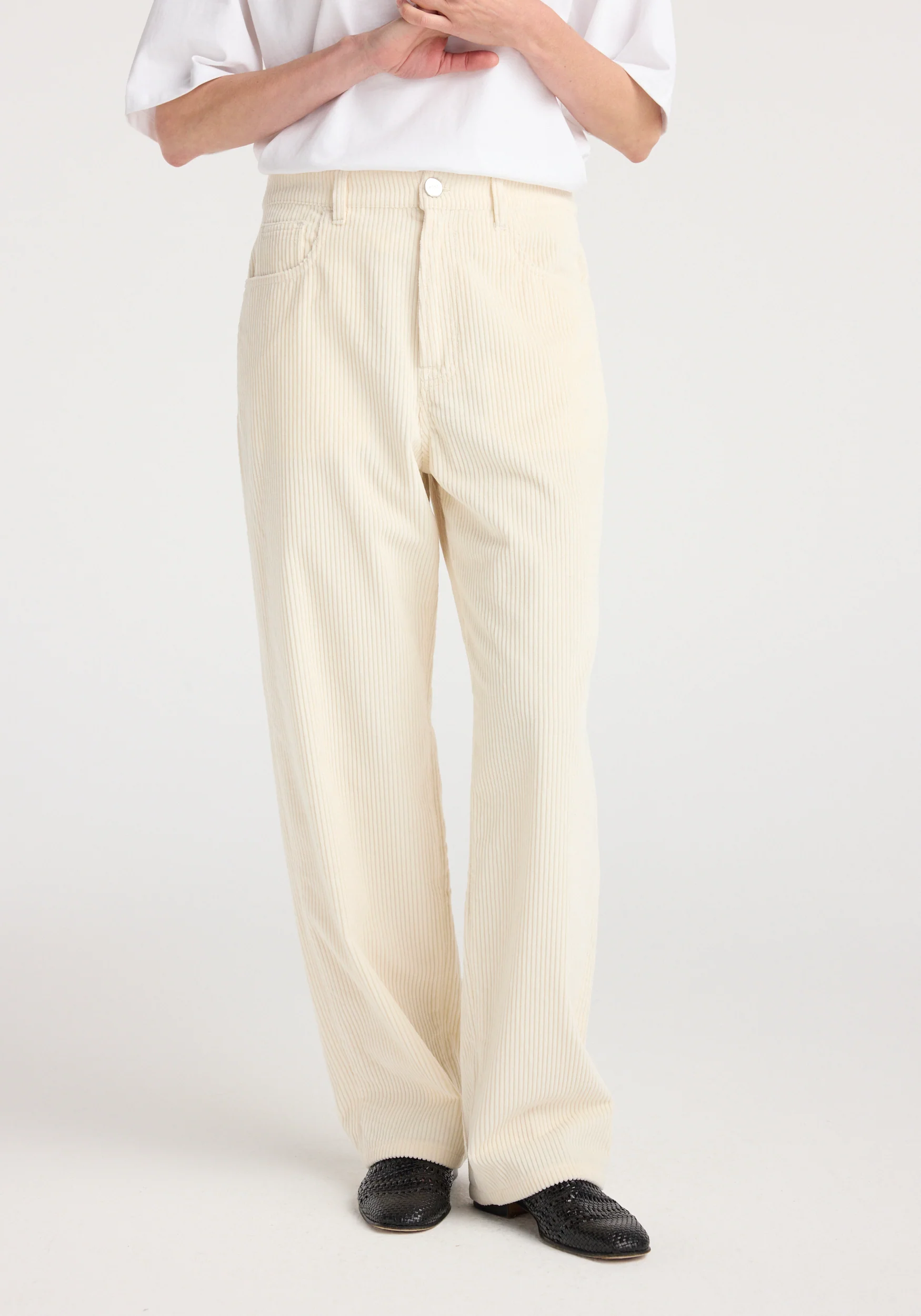 Bruun - Signature baggy corduroy | winter white - Image 2