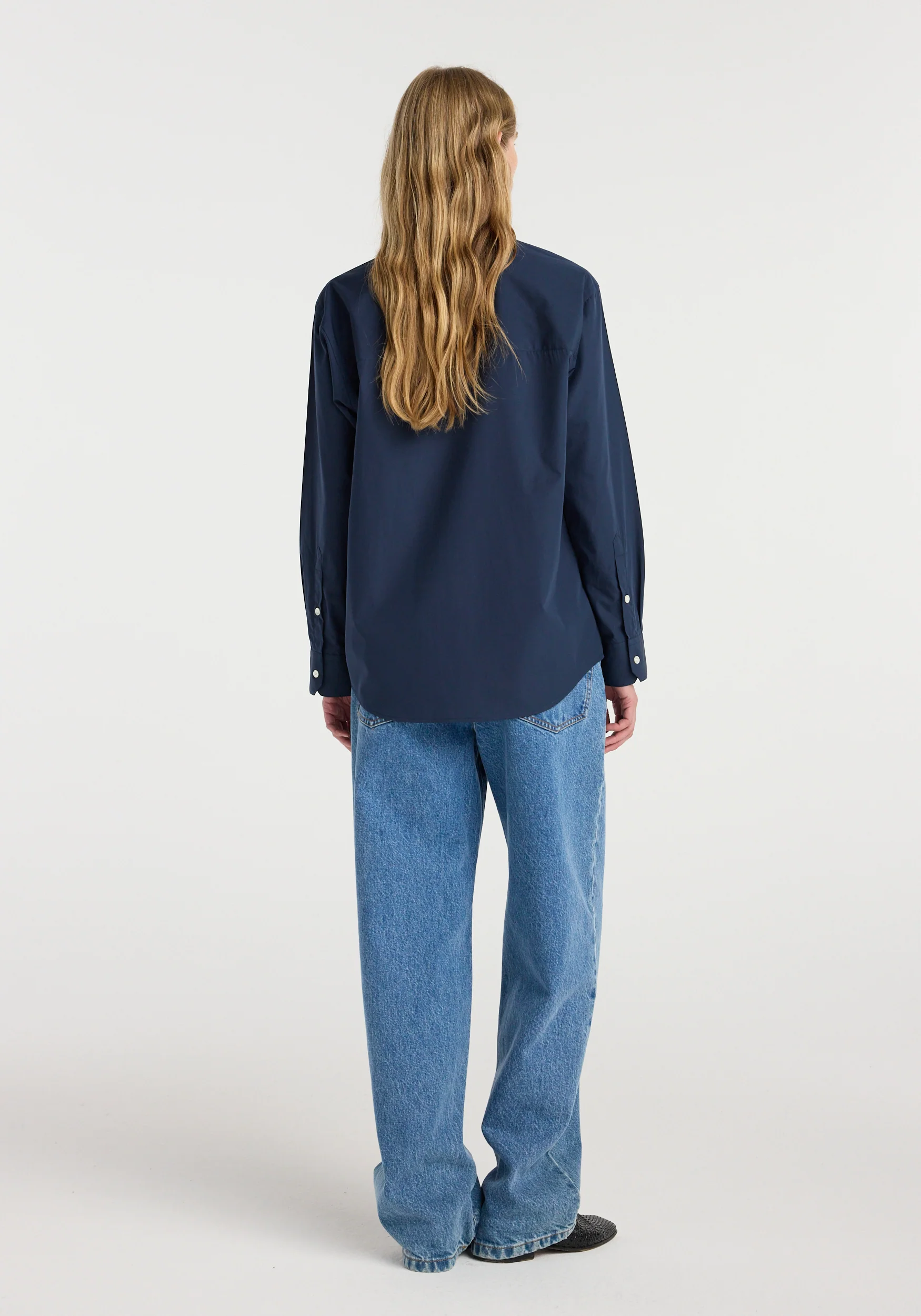 Classic fit shirt | navy - Image 3