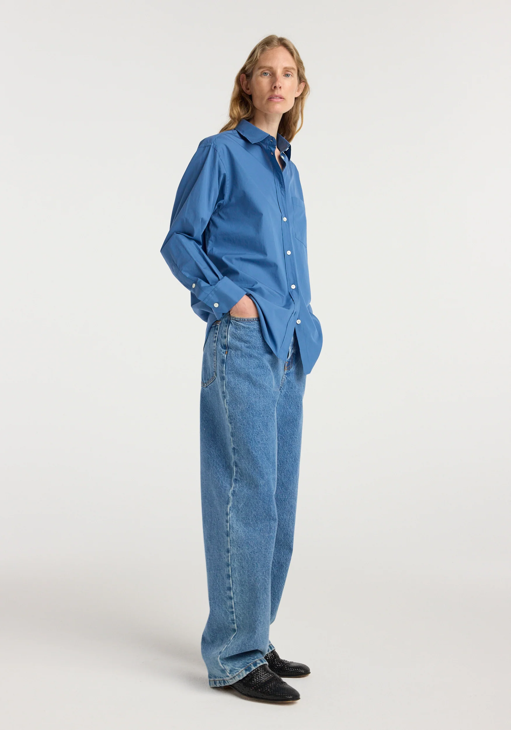Classic fit shirt | pacific blue - Image 3