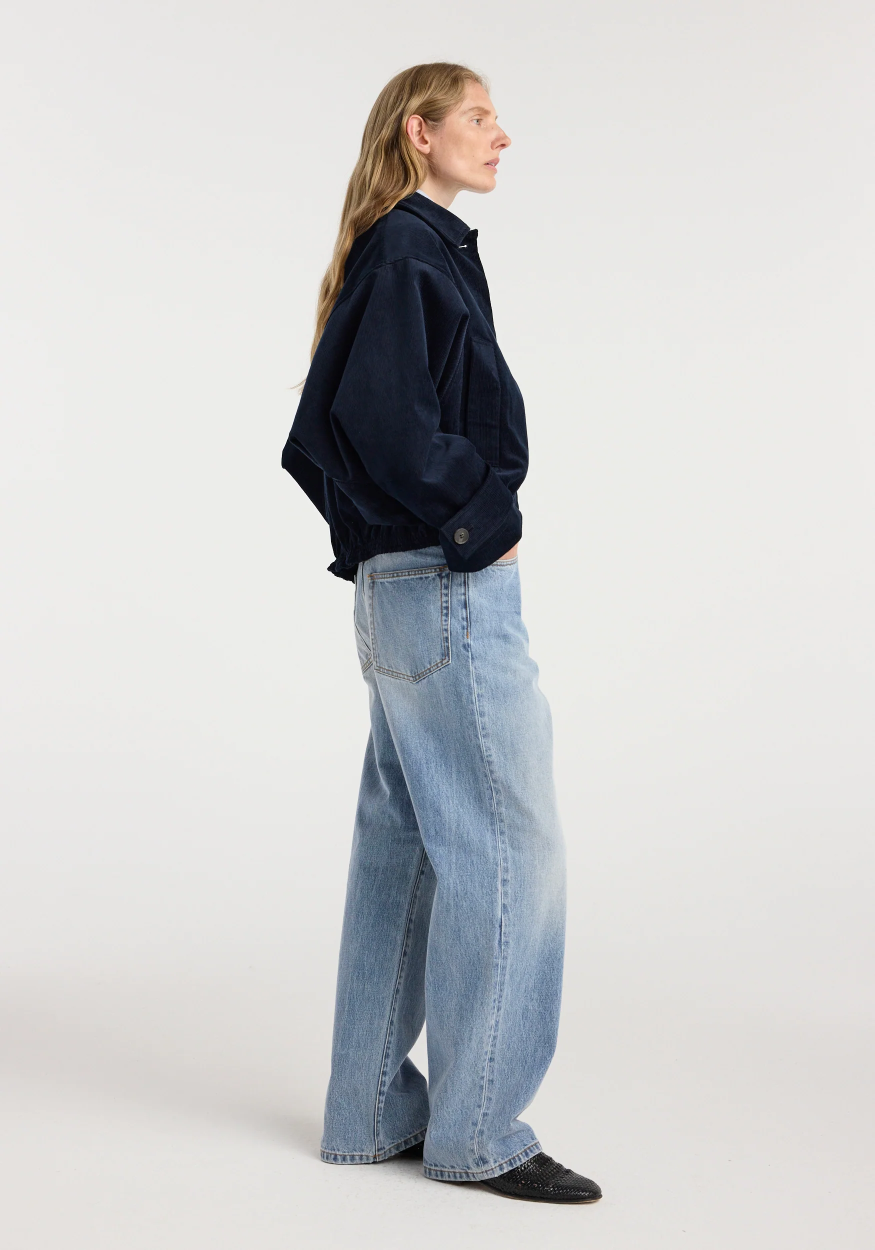 Corduroy blouson jacket | night - Image 2