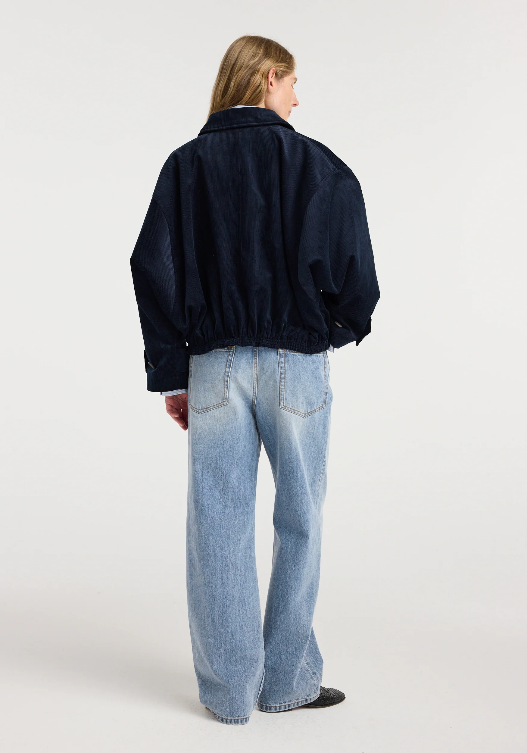 Corduroy blouson jacket | night - Image 3