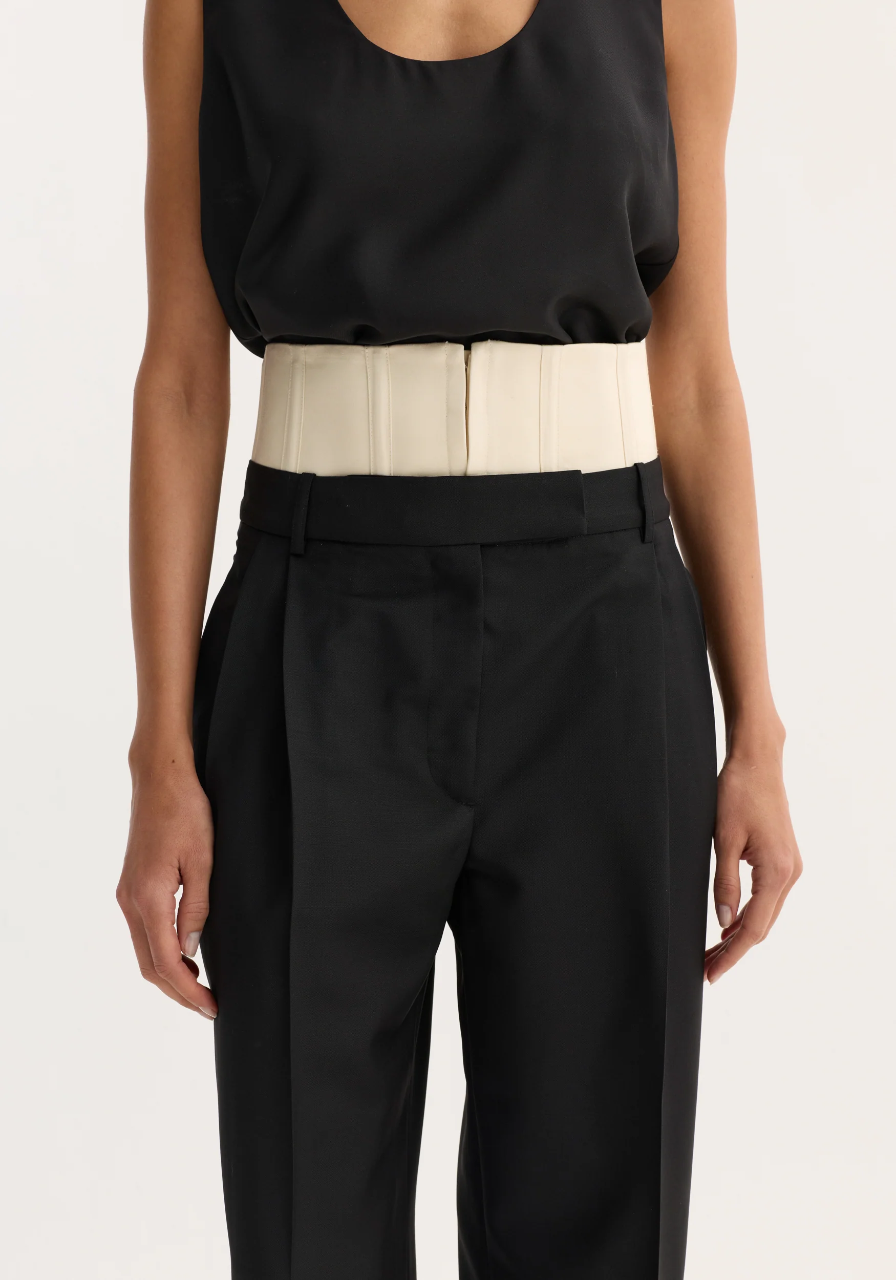Corset trousers | black - Image 6