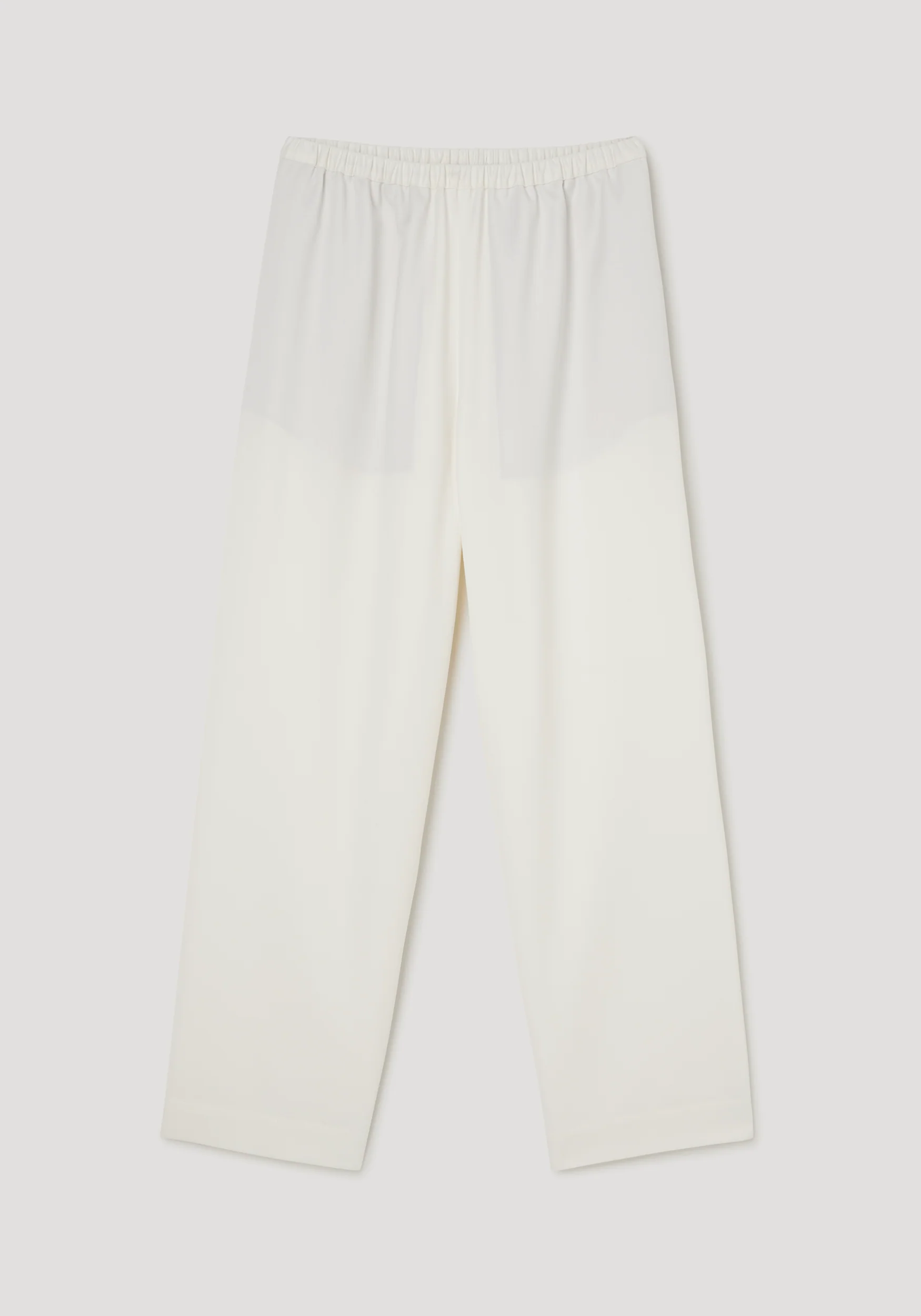 Cropped wide leg trousers | off white