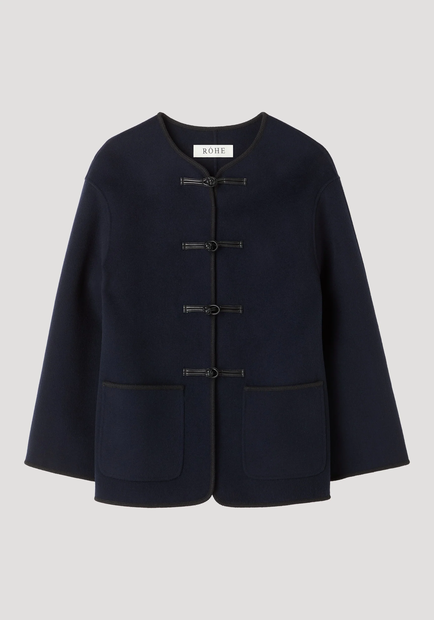 Double-faced wool pankou jacket | navy