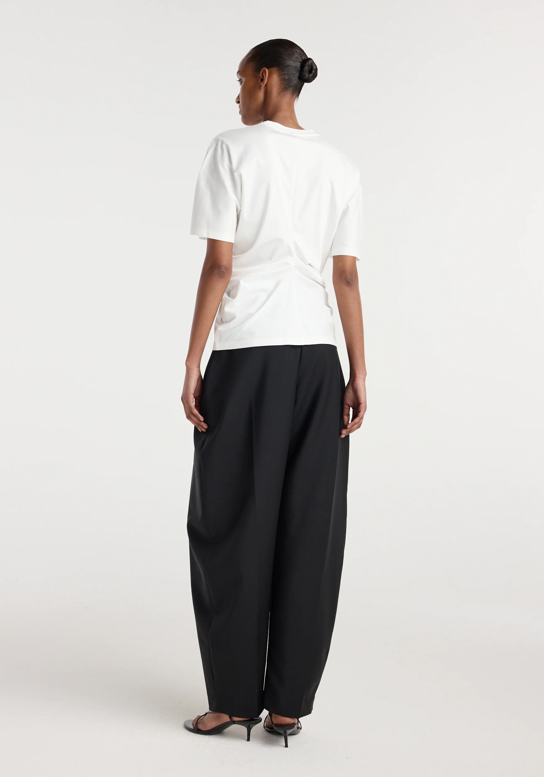 Draped t-shirt | off white - Image 4