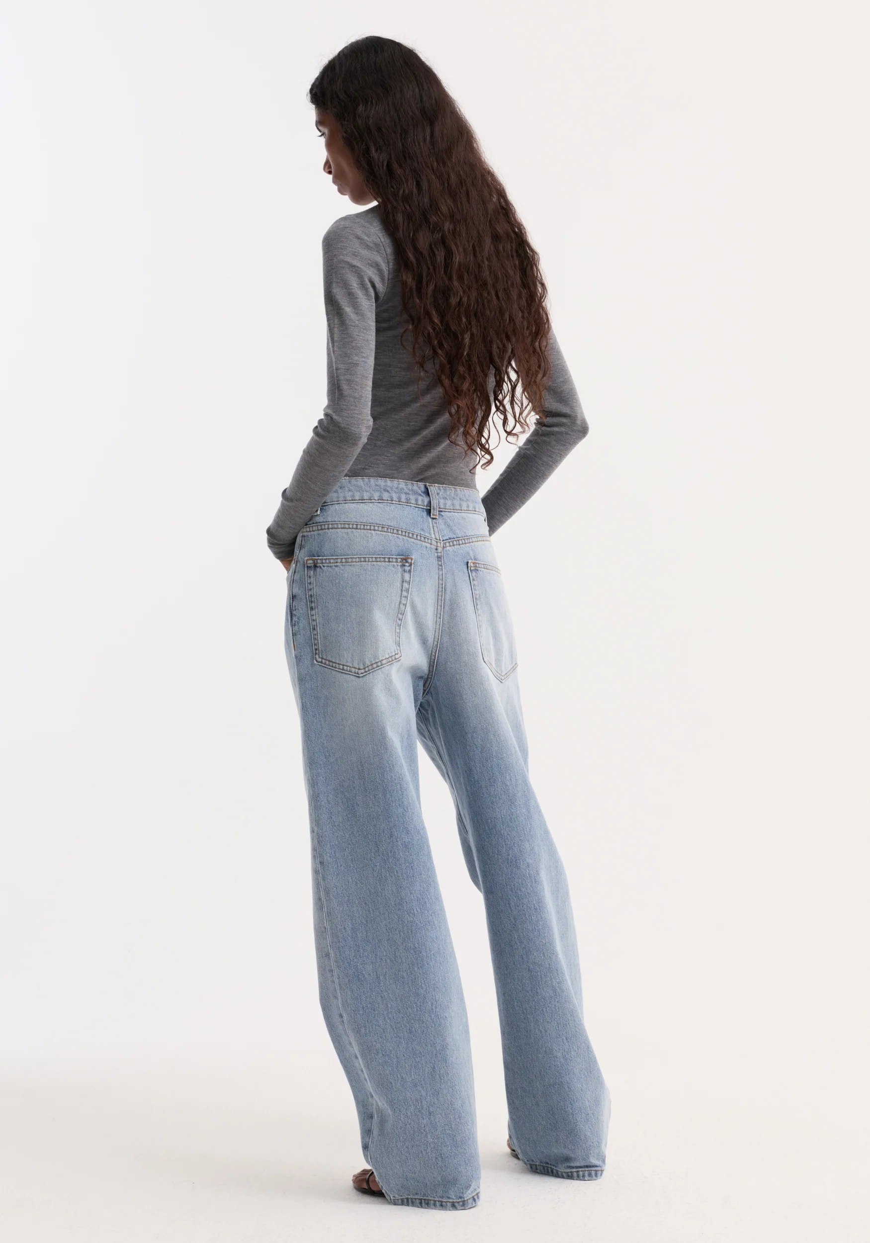 Fine merino turtleneck | mid grey melange - Image 5