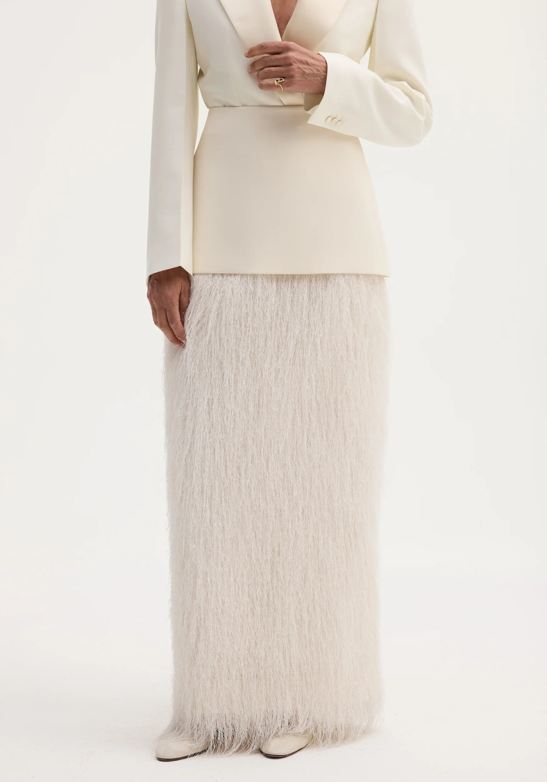 Fringe skirt | ivory - Image 4