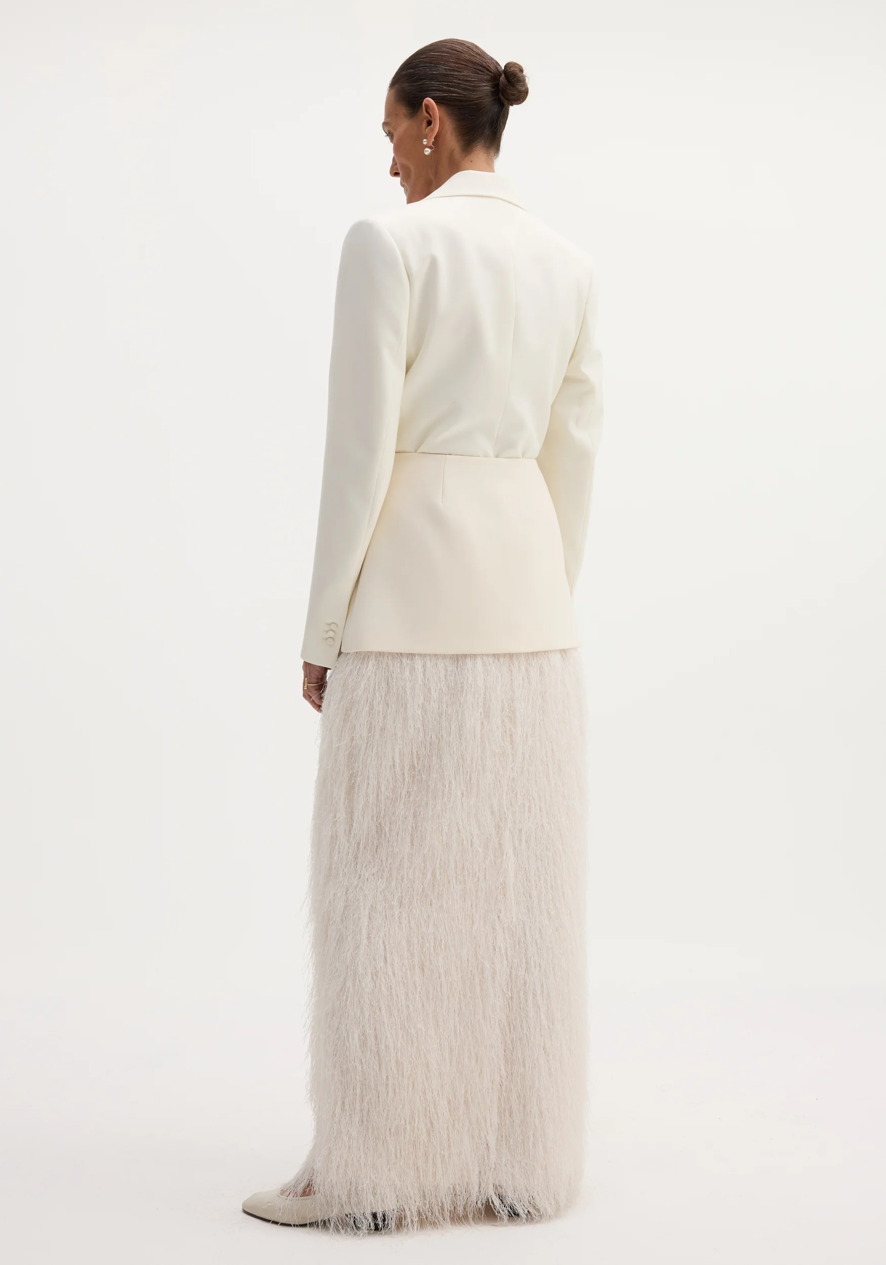 Fringe skirt | ivory - Image 5