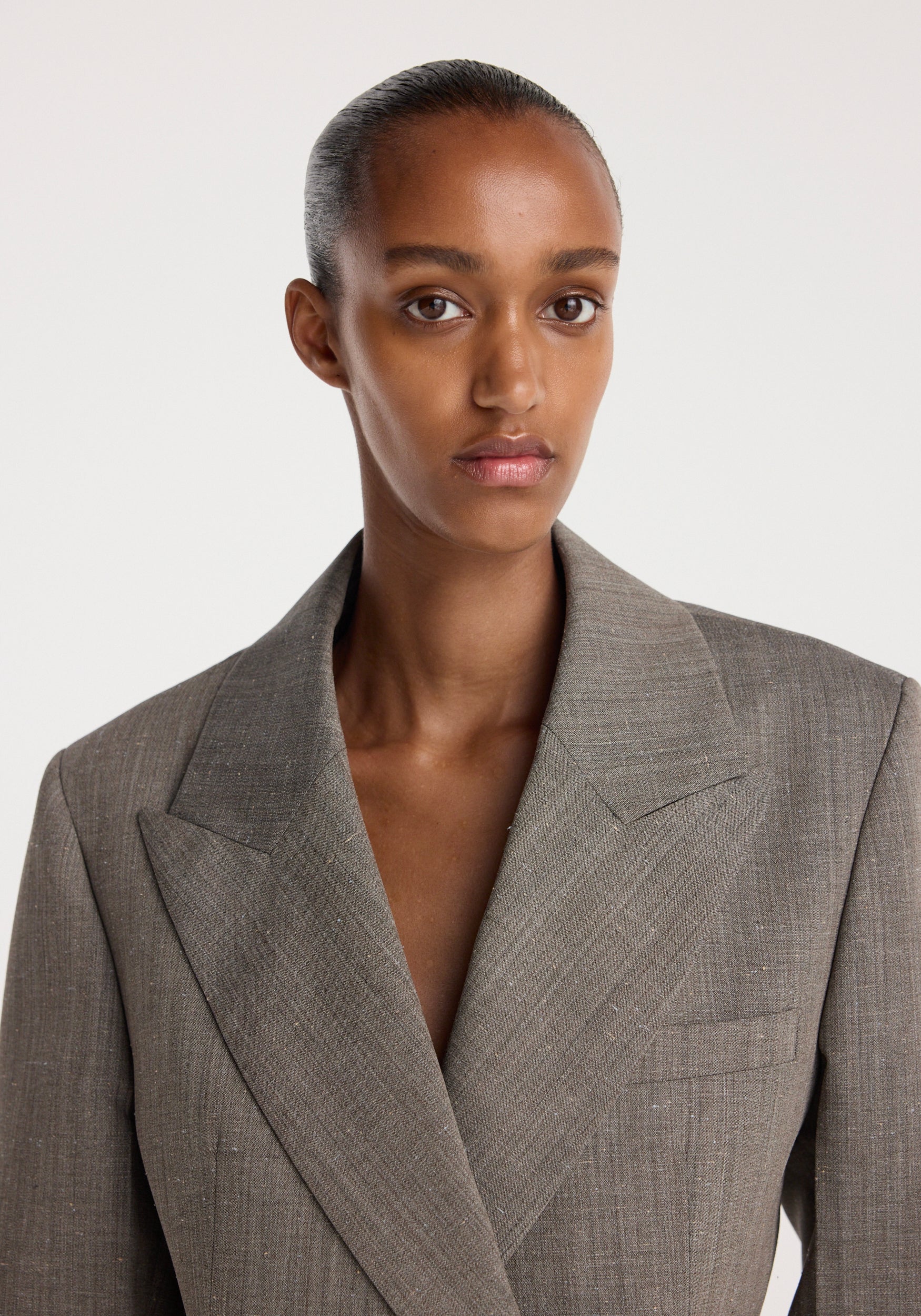 Hourglass shaped blazer | earth slub - Image 4