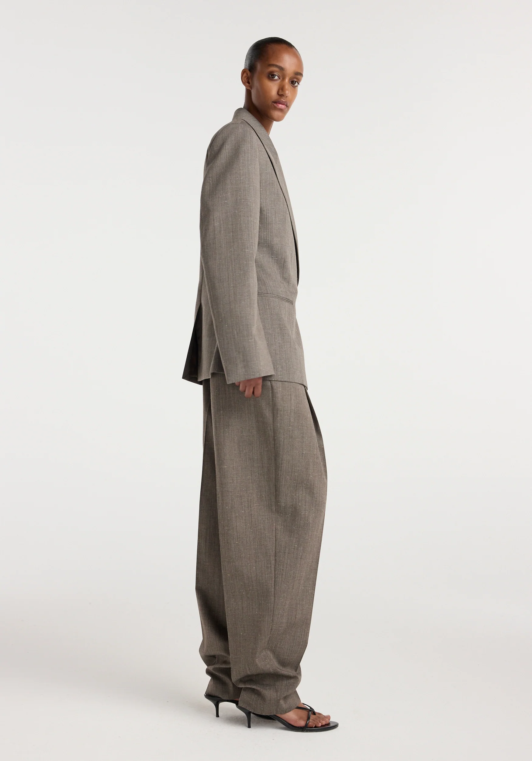 Hourglass shaped blazer | earth slub - Image 5