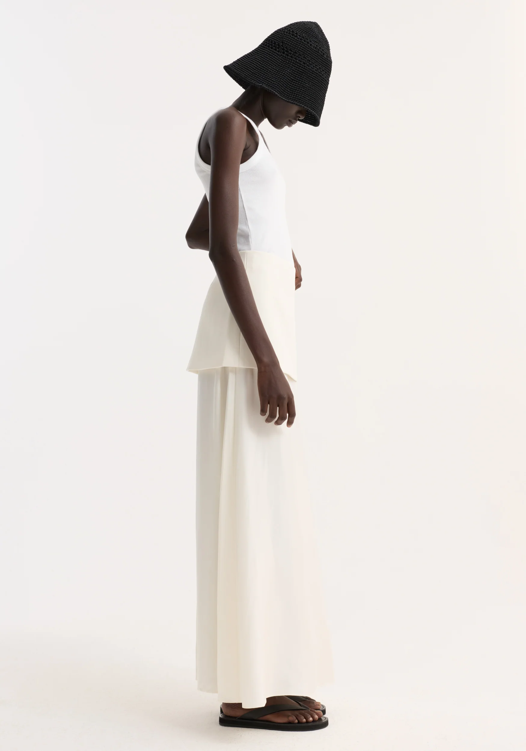 Integrated fluid silk skirt | cream - Image 3