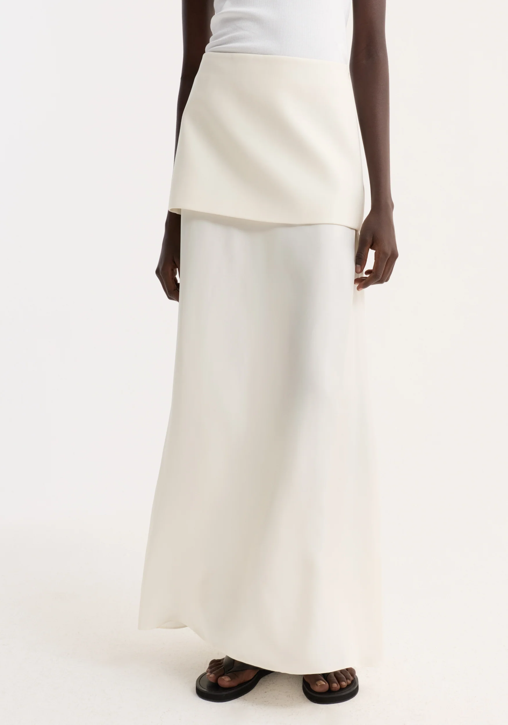 Integrated fluid silk skirt | cream - Image 4