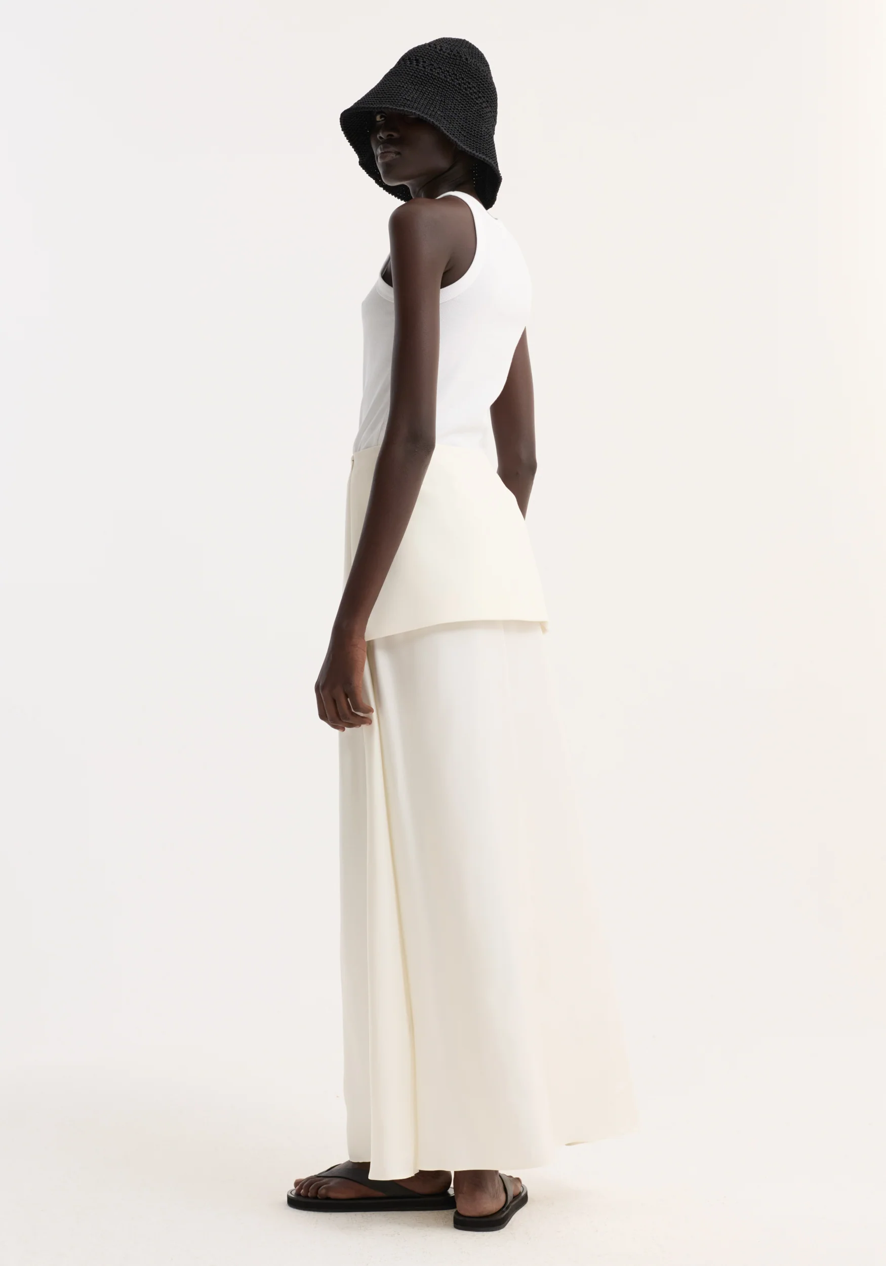 Integrated fluid silk skirt | cream - Image 5