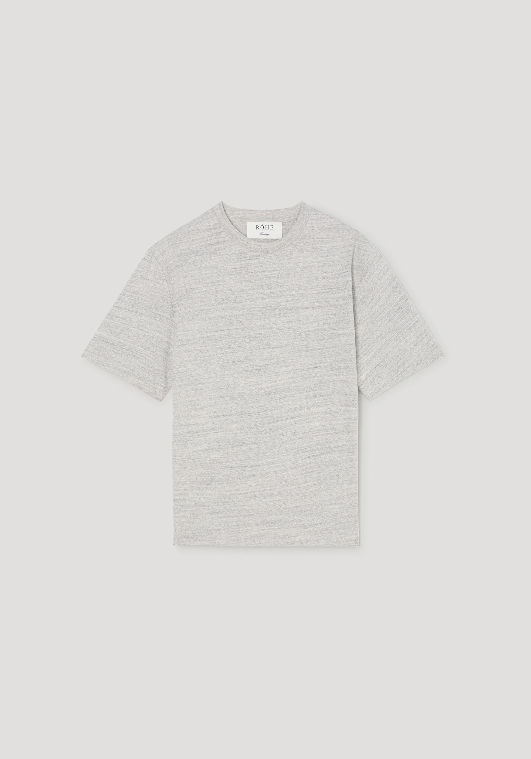 Japanese mouliné jersey t-shirt | grey mouliné - Image 6