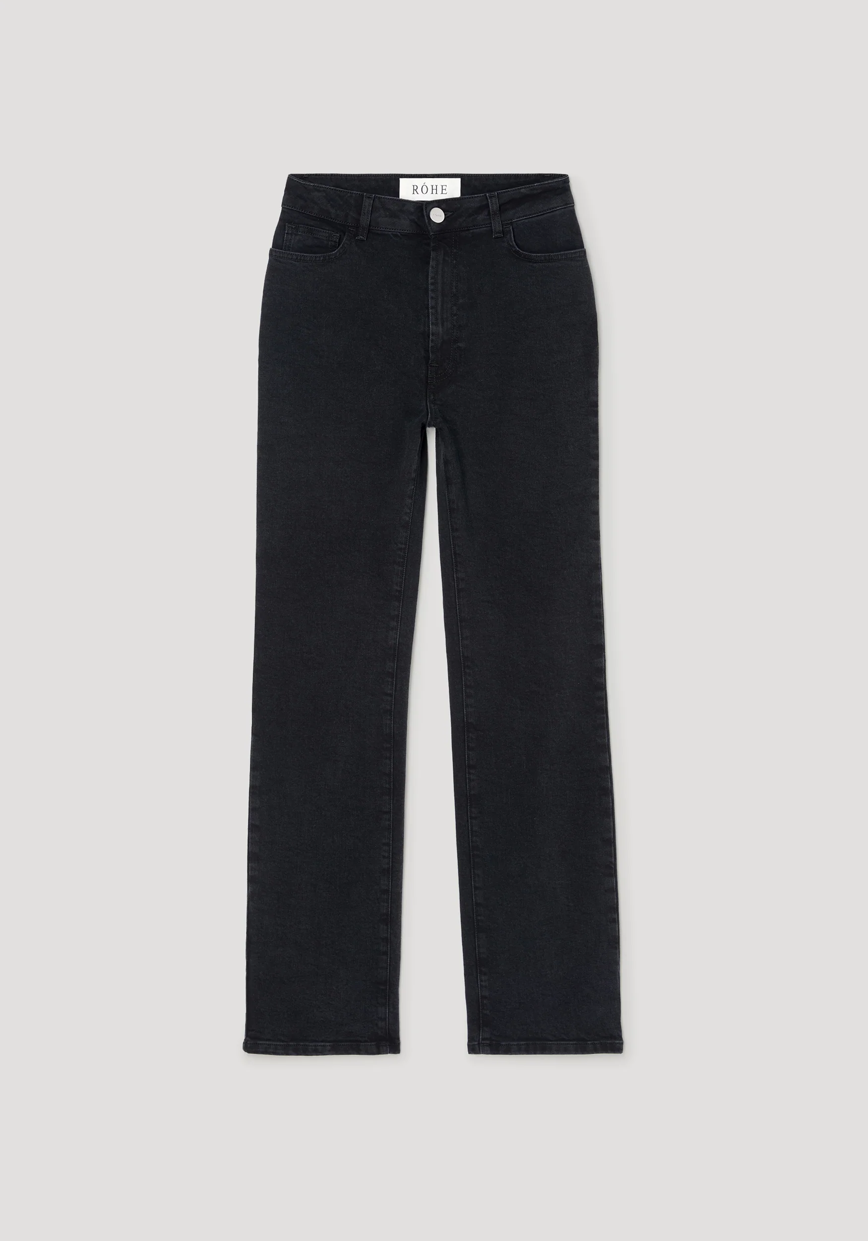 Lino - high rise straight denim | black - Image 5