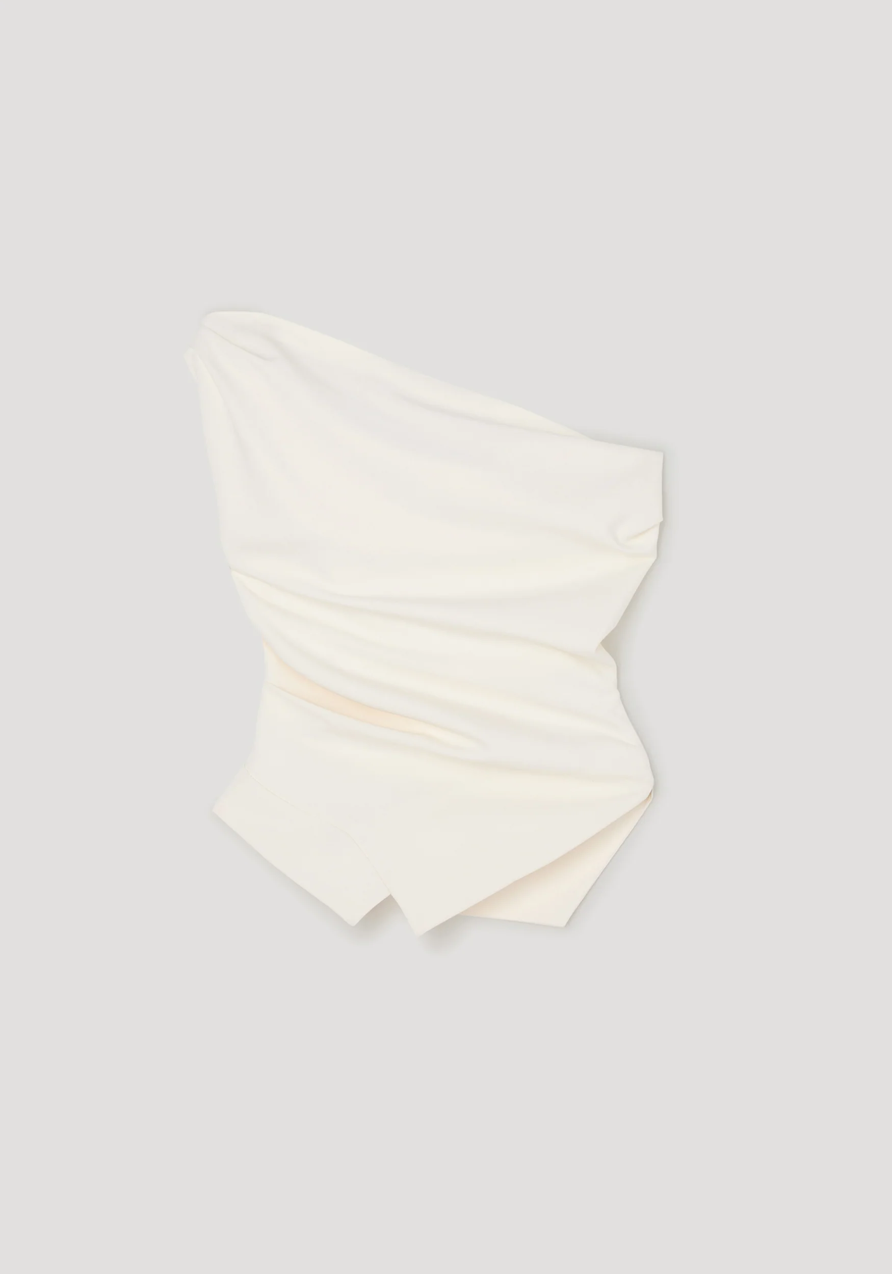 Off shoulder lapel top | off white - Image 6
