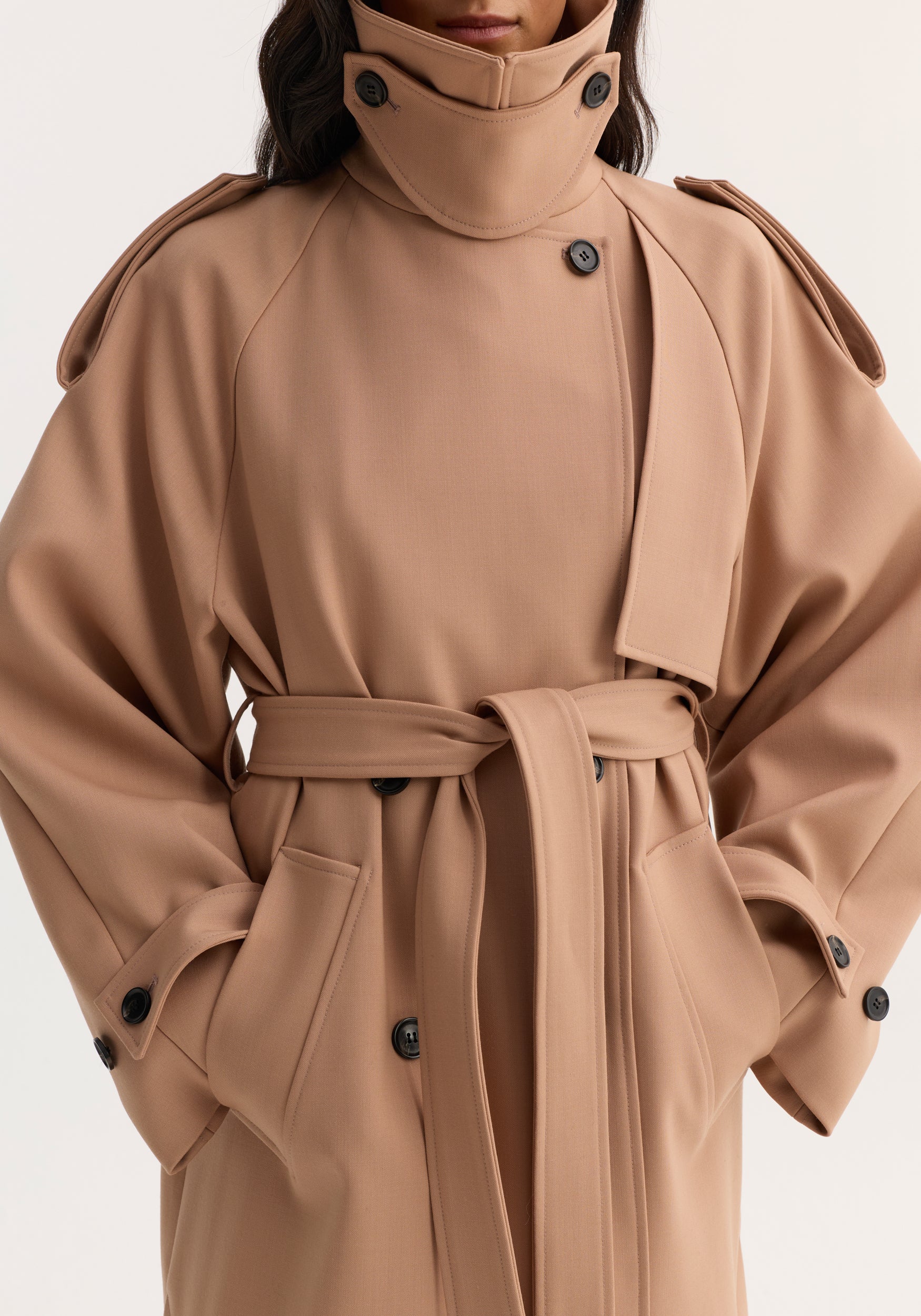 Oversized classic trench | powder - Image 5