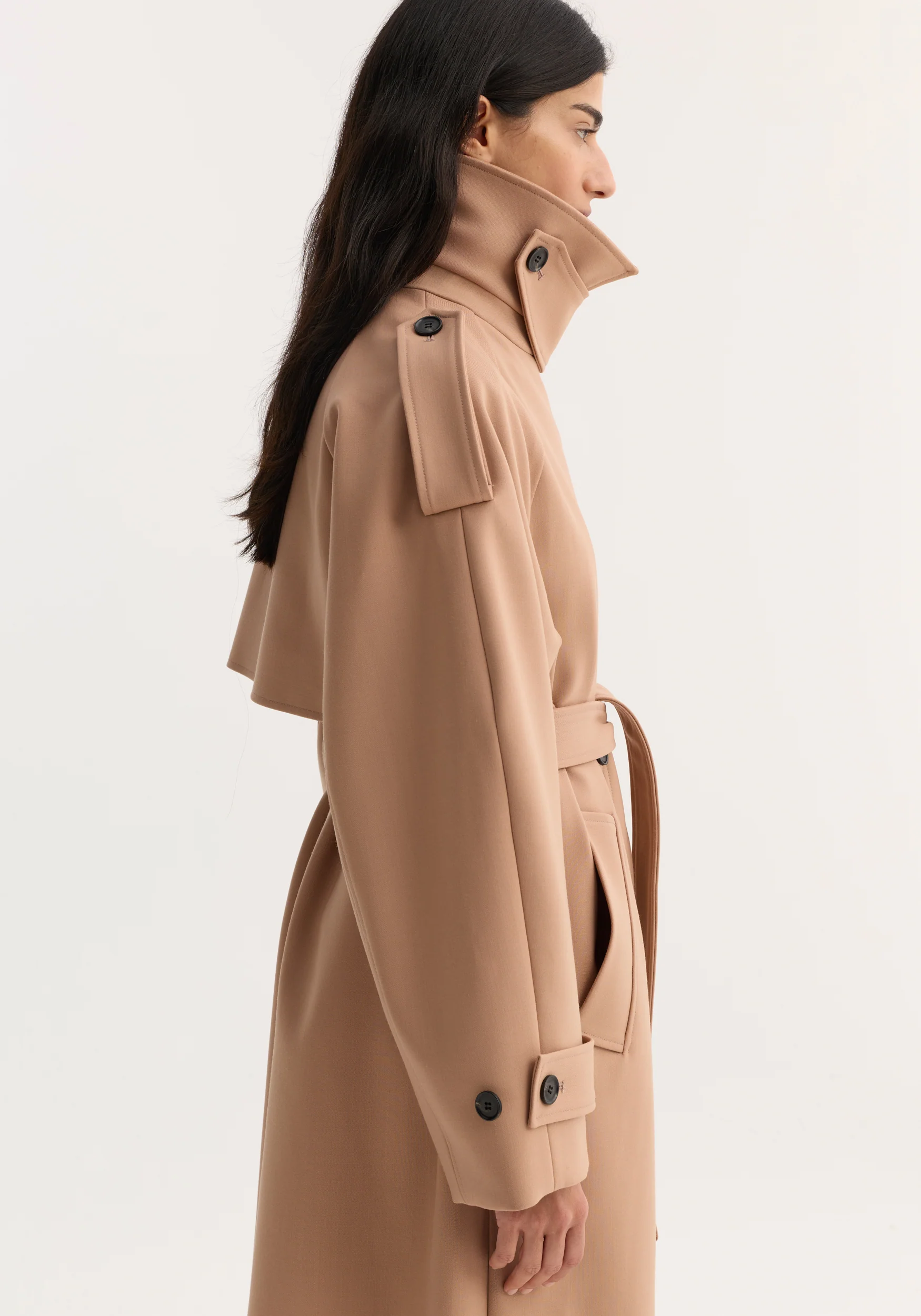 Oversized classic trench | powder - Image 6