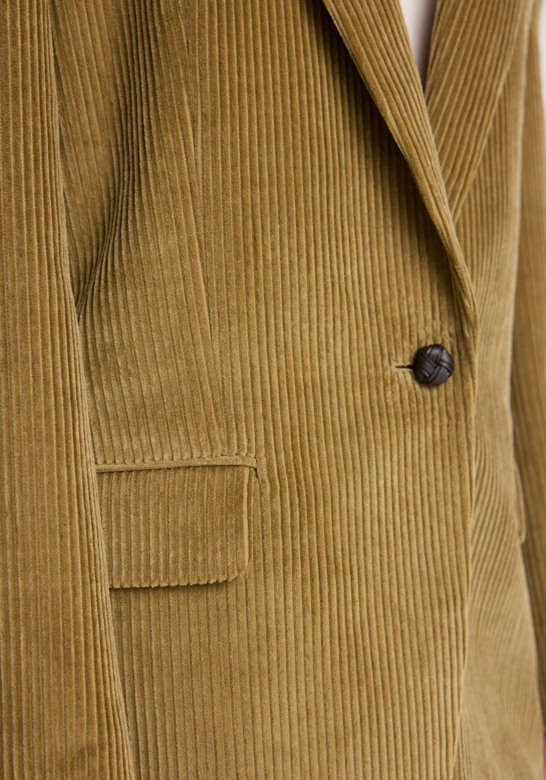 Oversized corduroy blazer jacket | beige - Image 5
