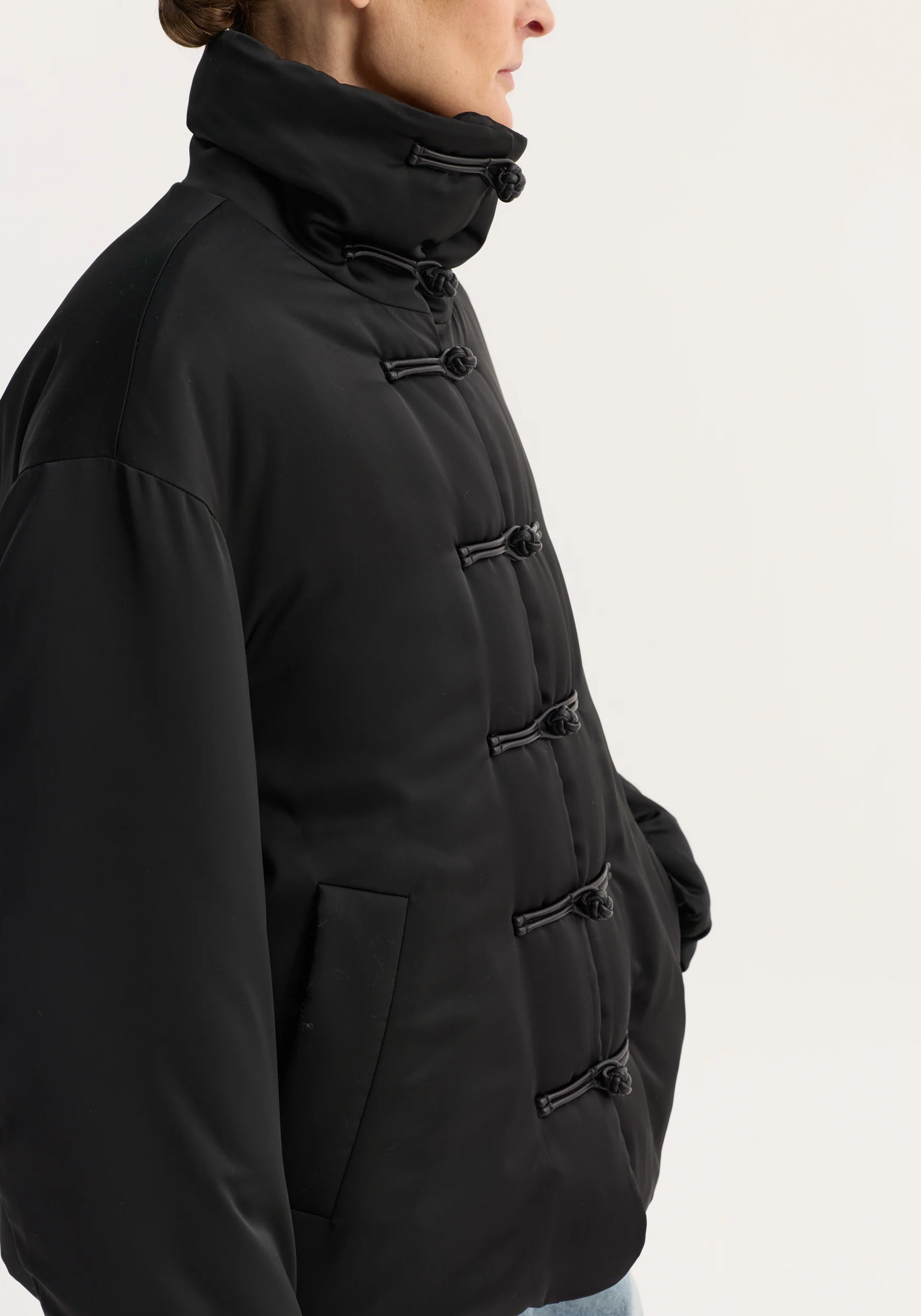 Padded puffer jacket | black - Image 7