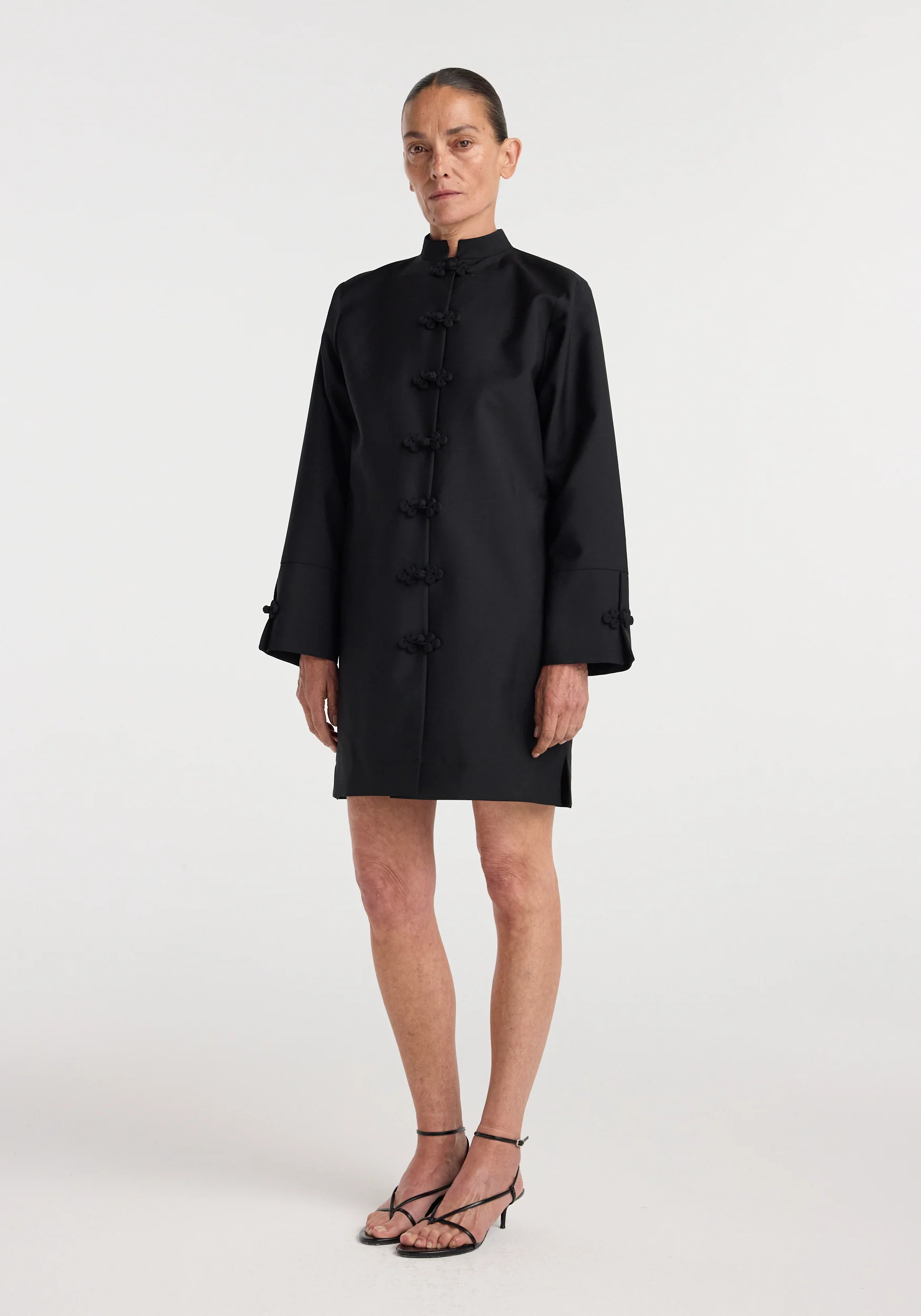 Pankou closure dress | black