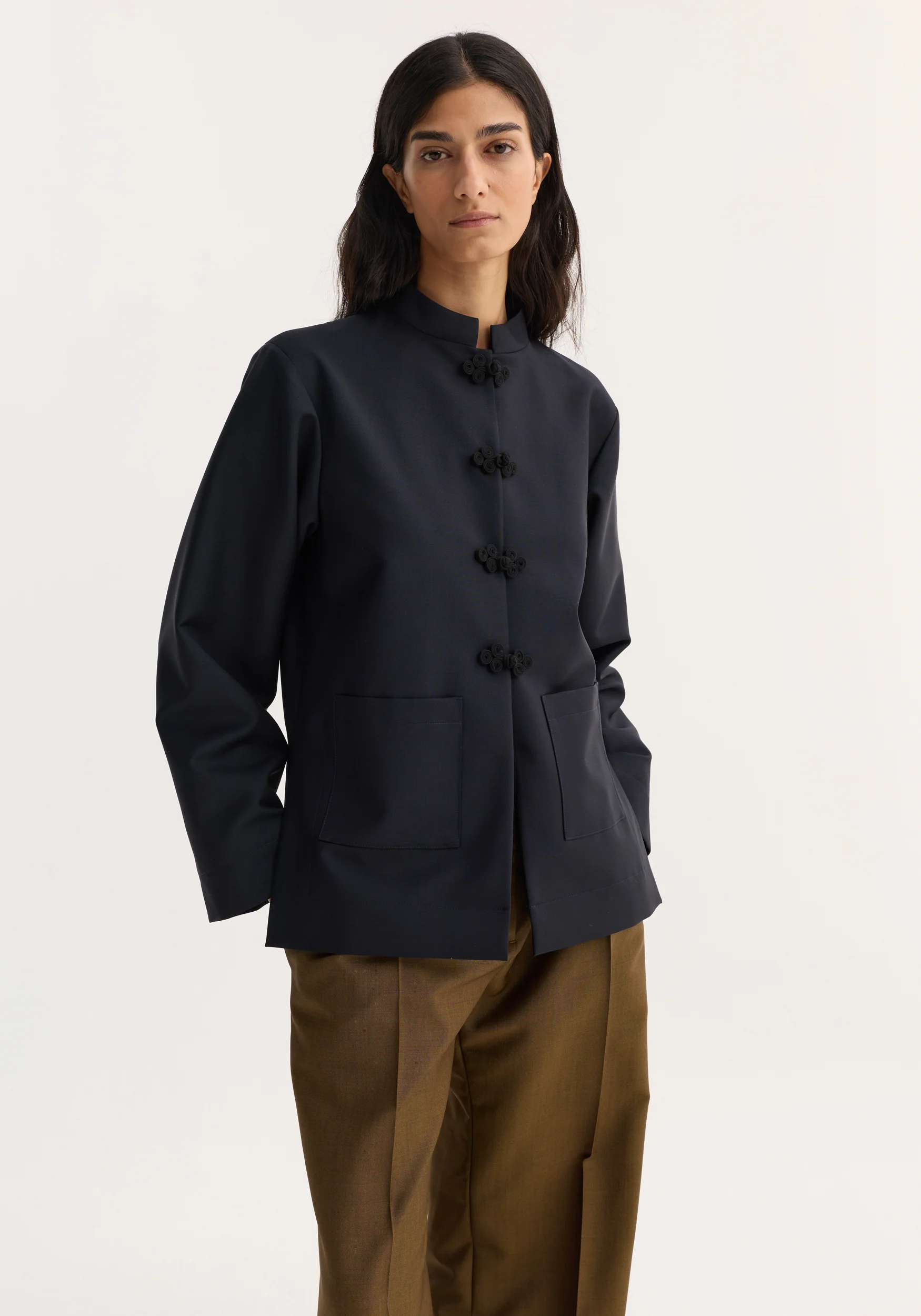 Pankou closure jacket | navy - Image 3