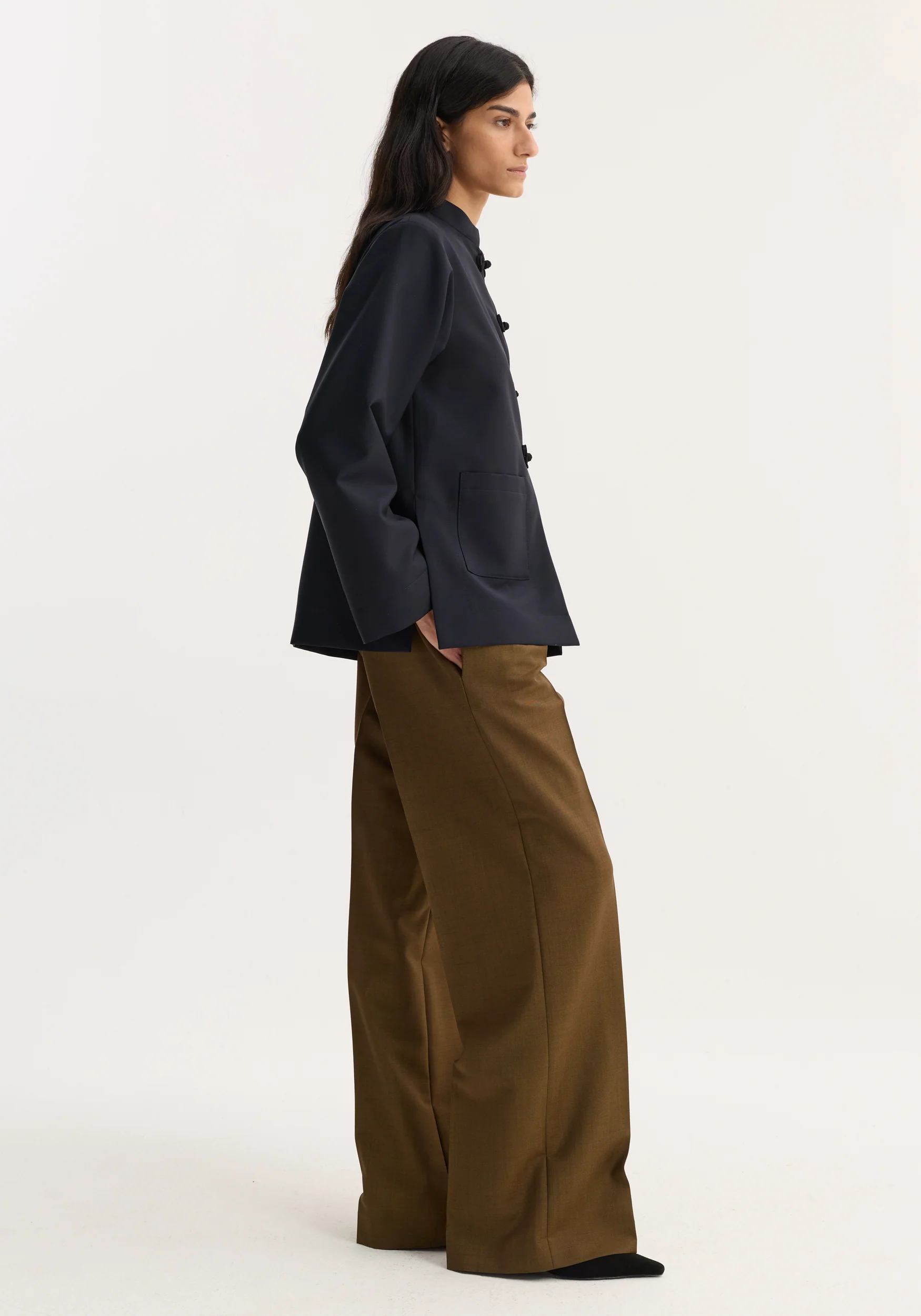 Pankou closure jacket | navy - Image 4