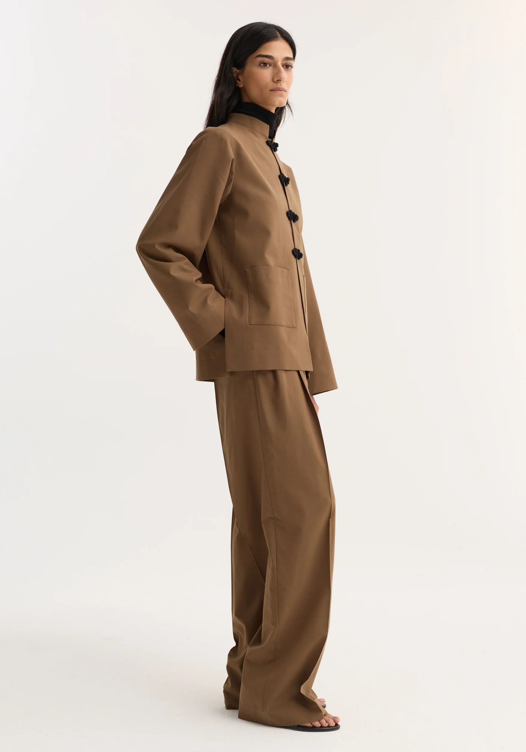 Pankou closure jacket | mocha - Image 5