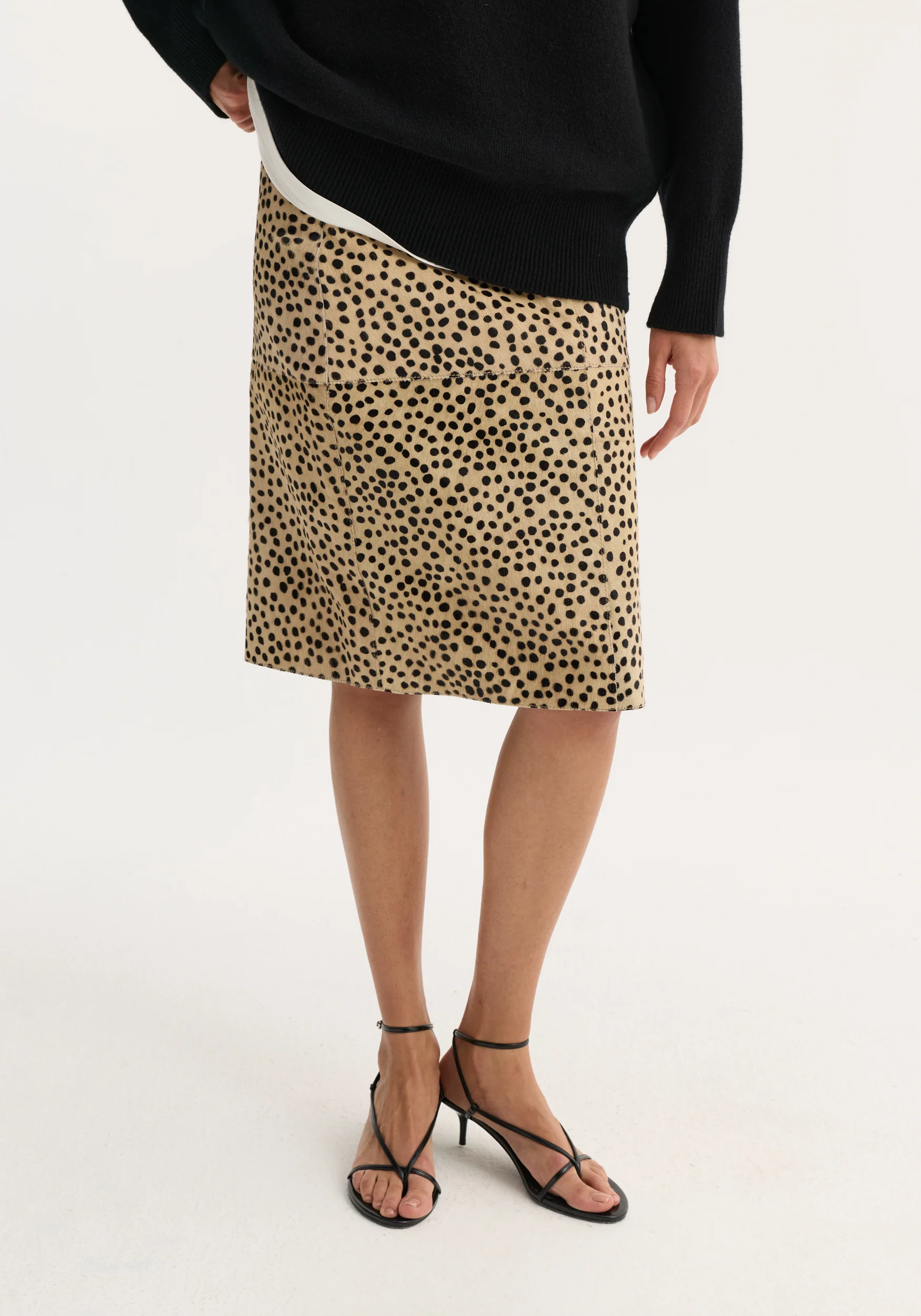 Pony hair pencil skirt | cheetah - Image 3