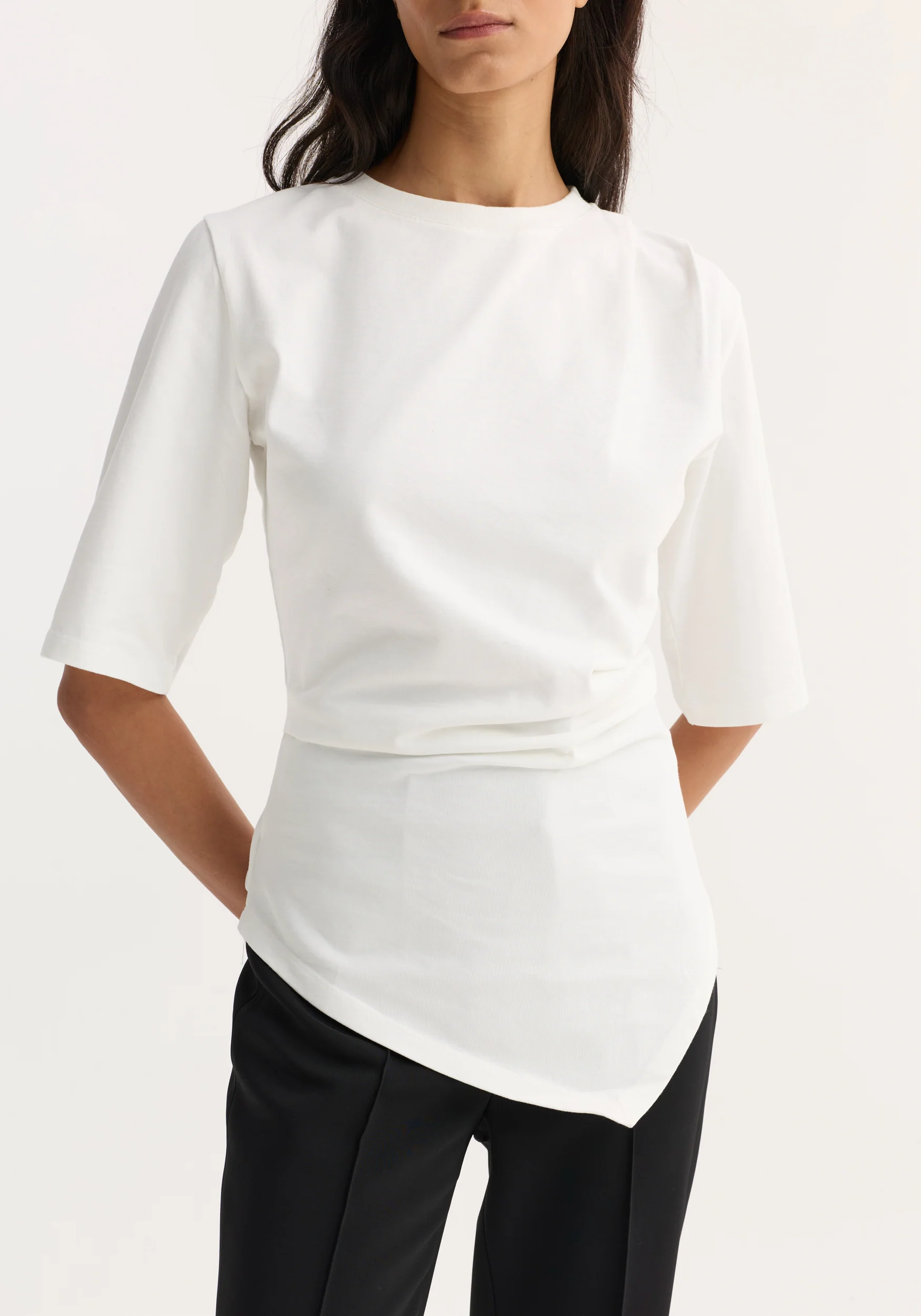 Reinvented twisted t-shirt | optic white - Image 6