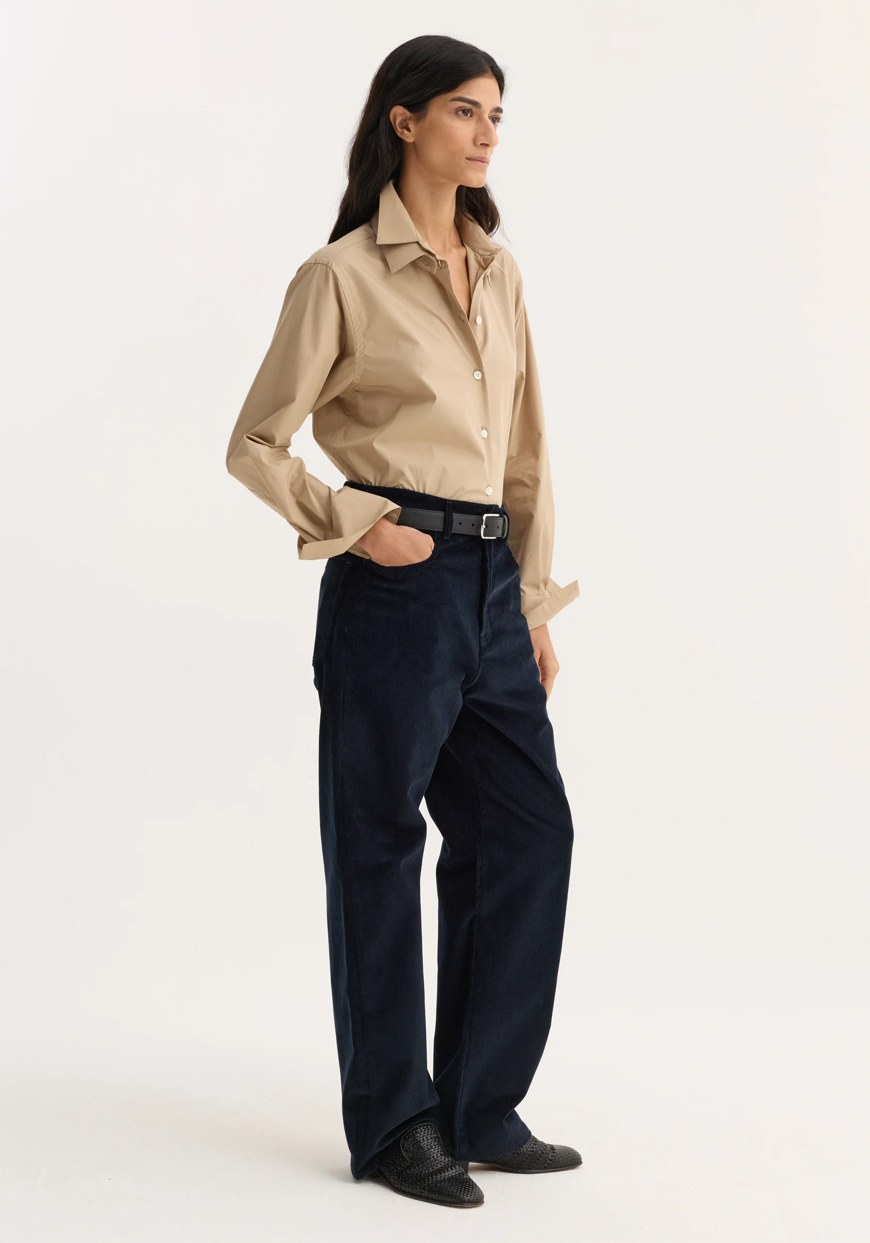 Relaxed corduroy trousers | night - Image 2