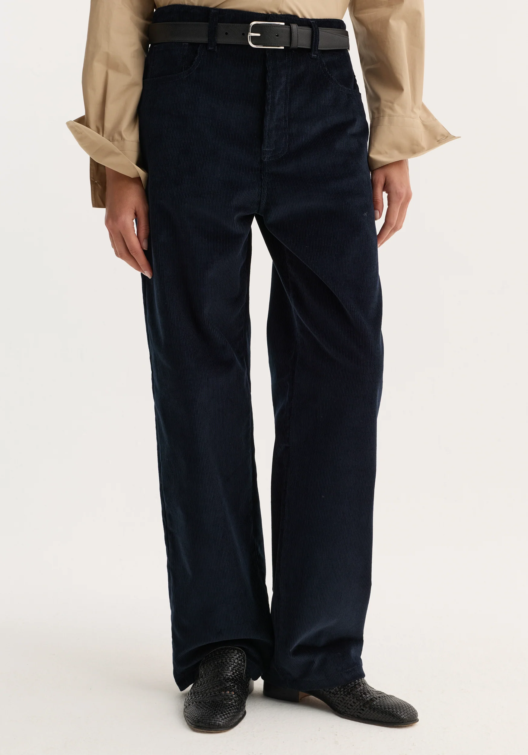 Relaxed corduroy trousers | night - Image 4