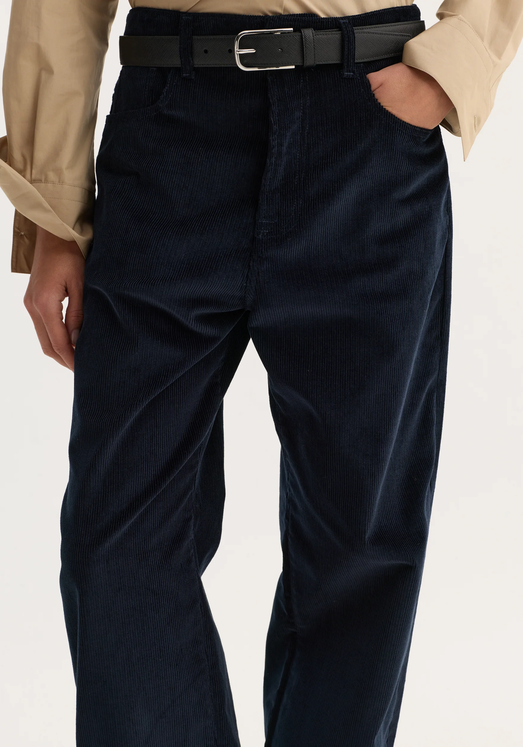 Relaxed corduroy trousers | night - Image 5