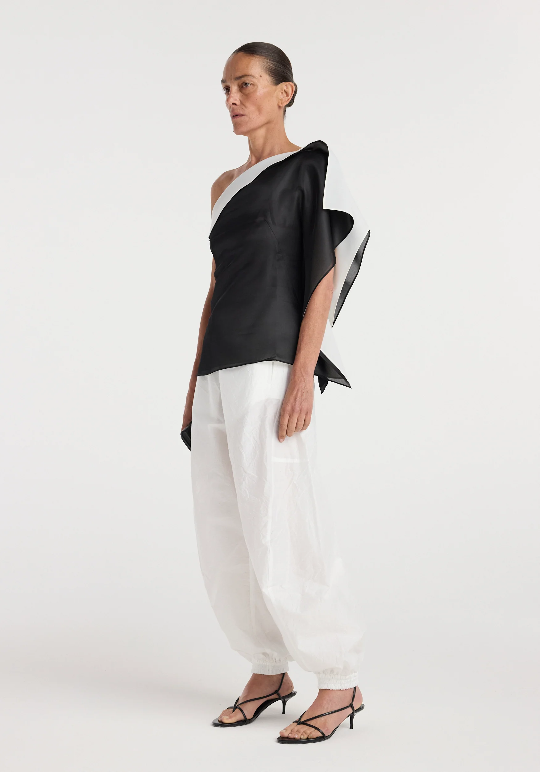 Sculptural double layered top | black - Image 2