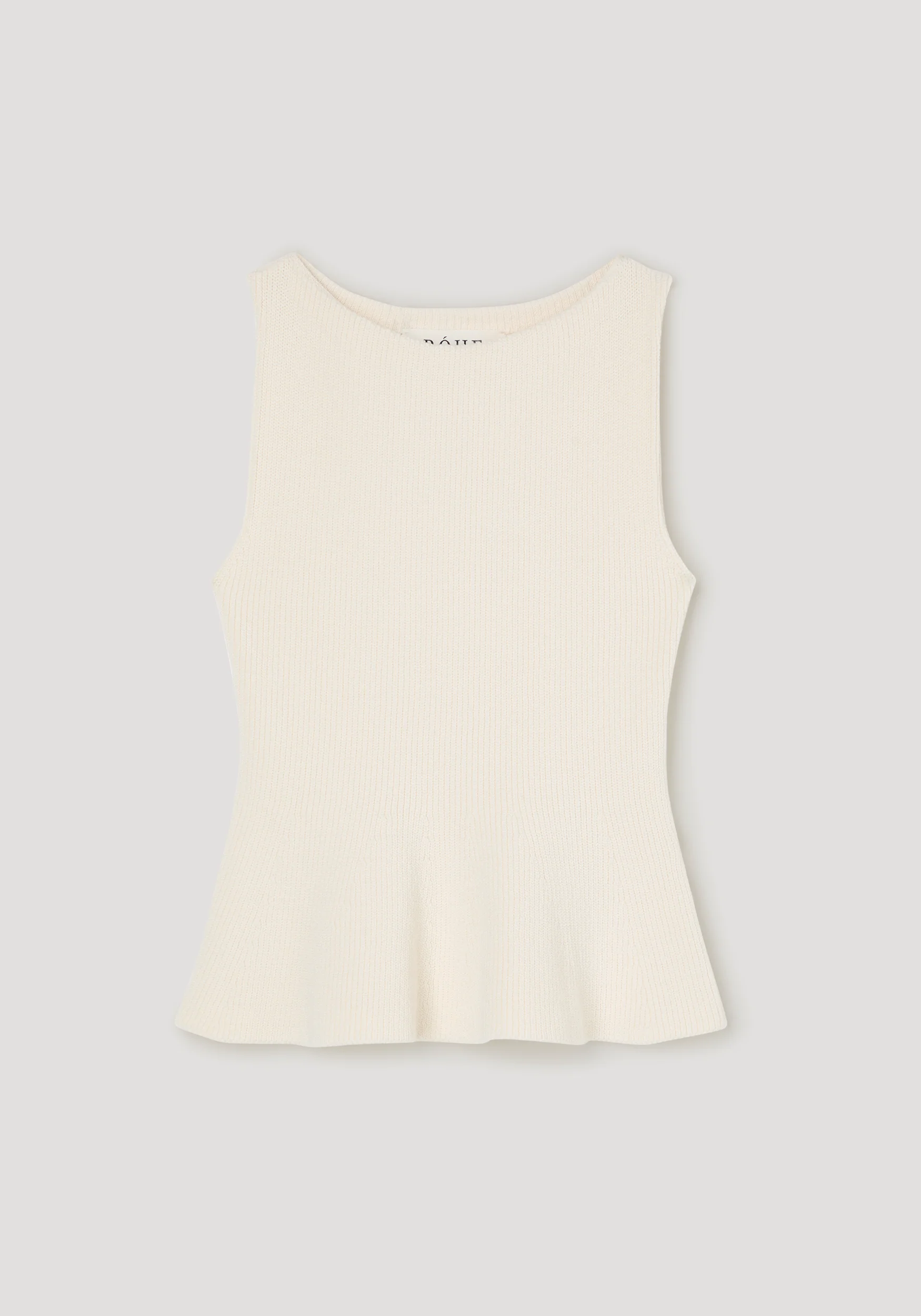 Sculptural knitted top | cream