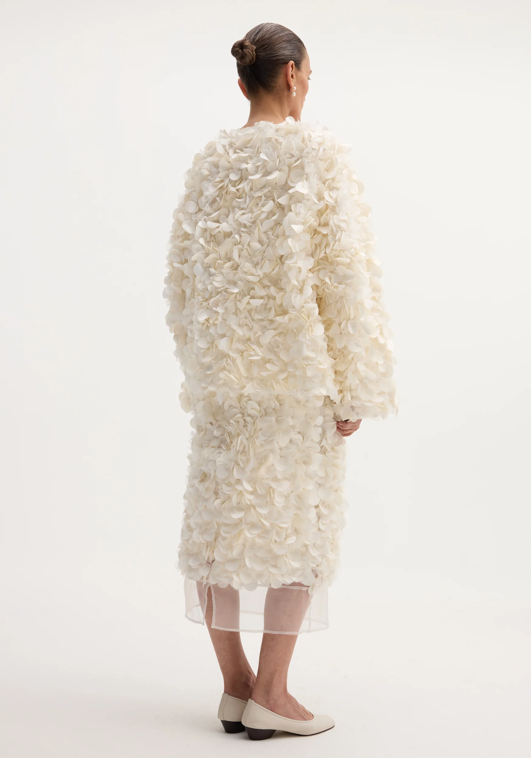 Handmade embellished jacket | ivory - Image 5