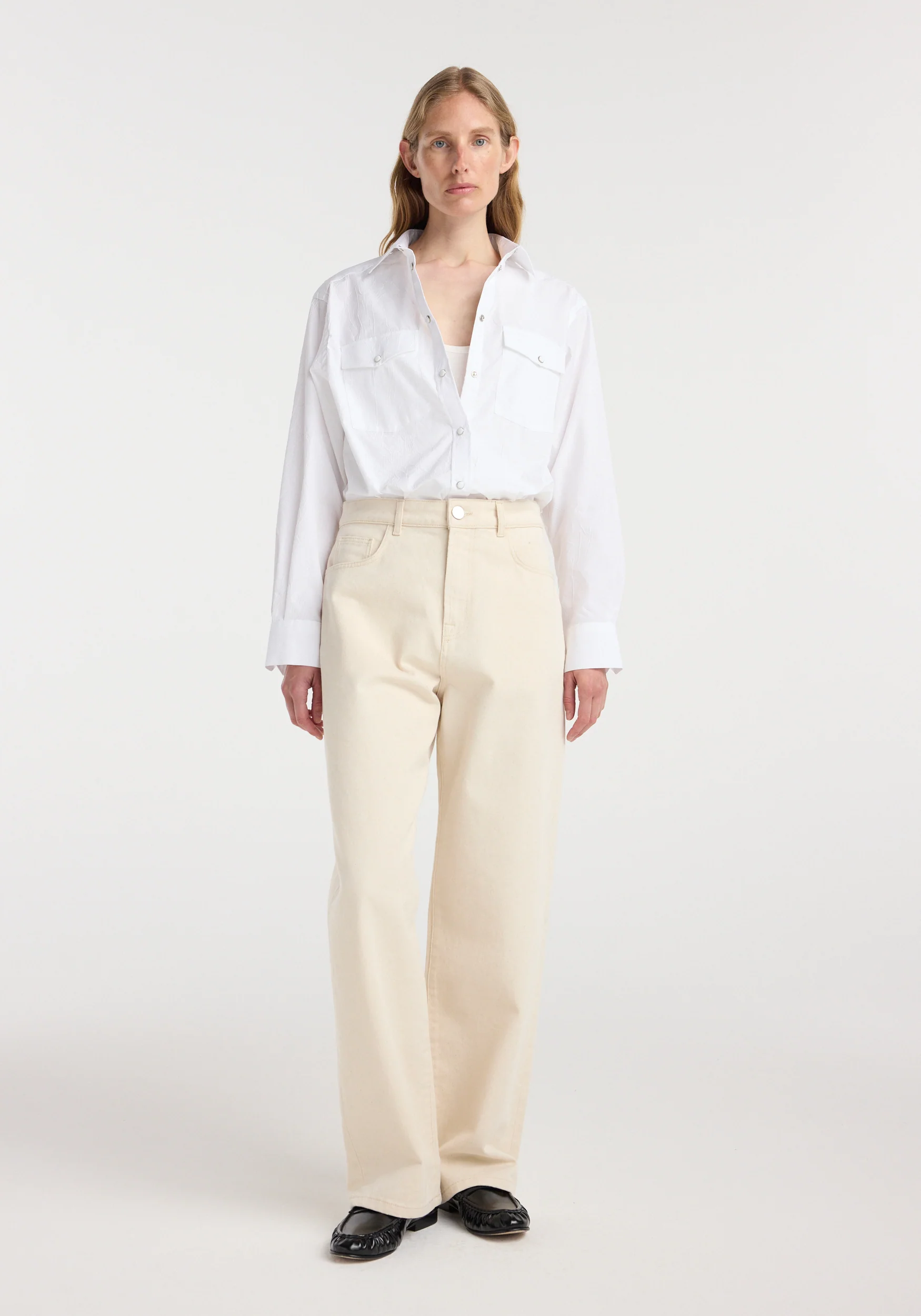 Bruun - Signature baggy denim | ecru
