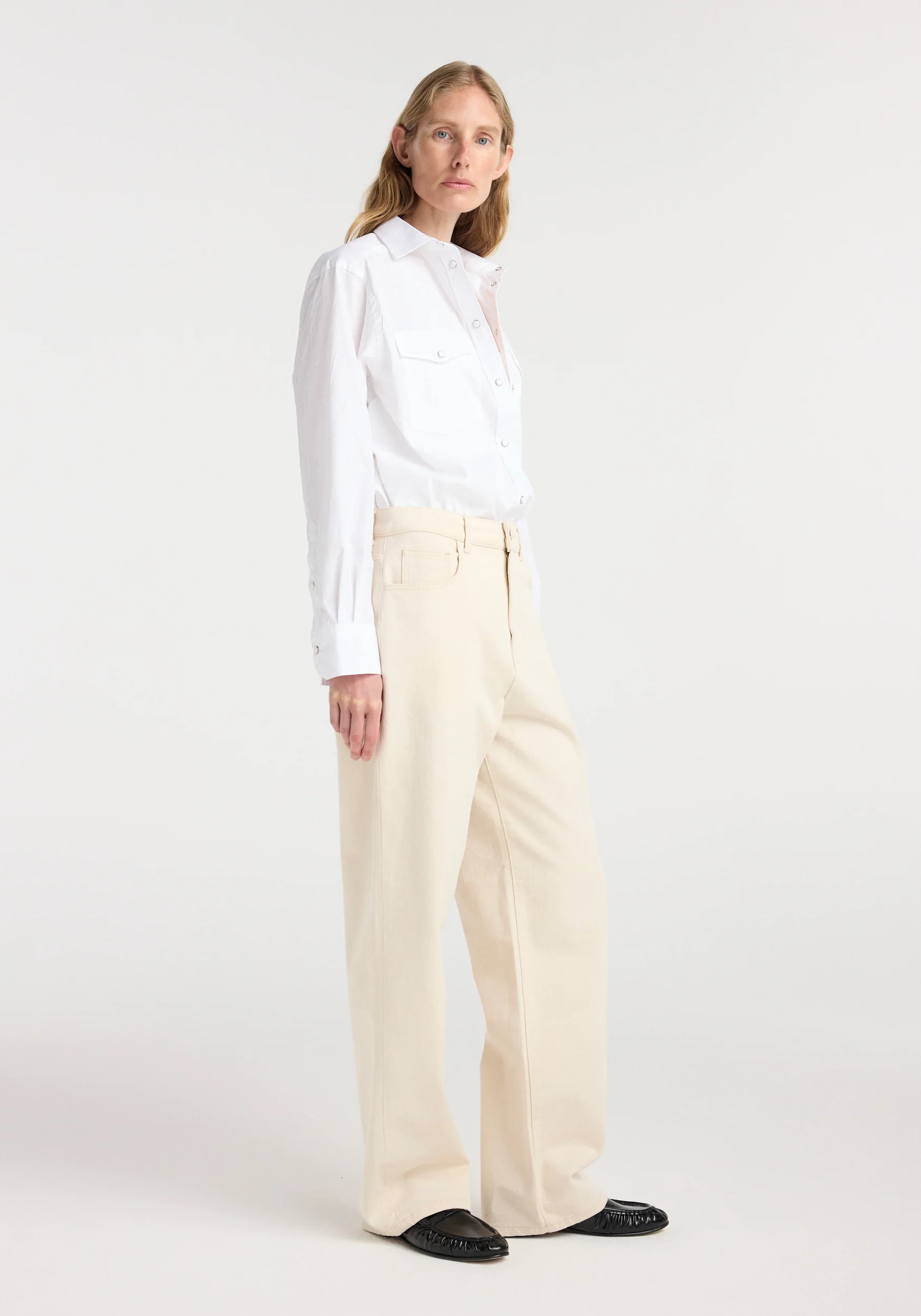 Bruun - Signature baggy denim | ecru - Image 3