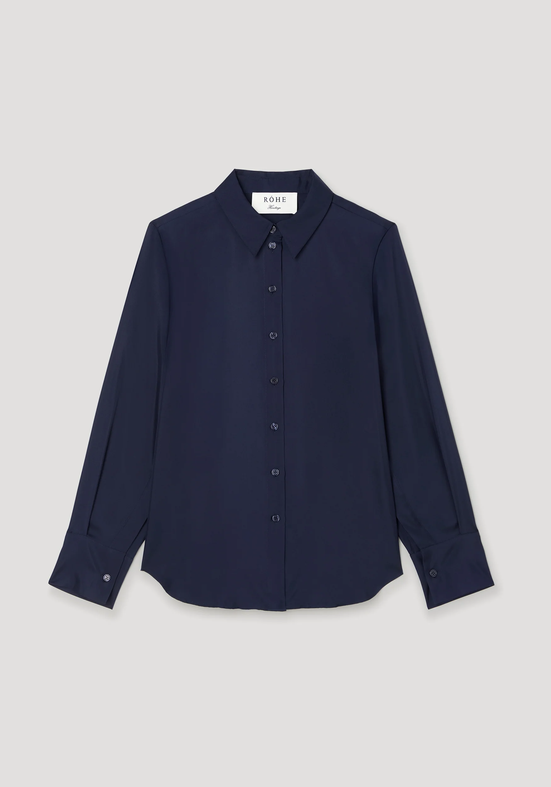 Silk open-sleeve detailed shirt | night - Image 7