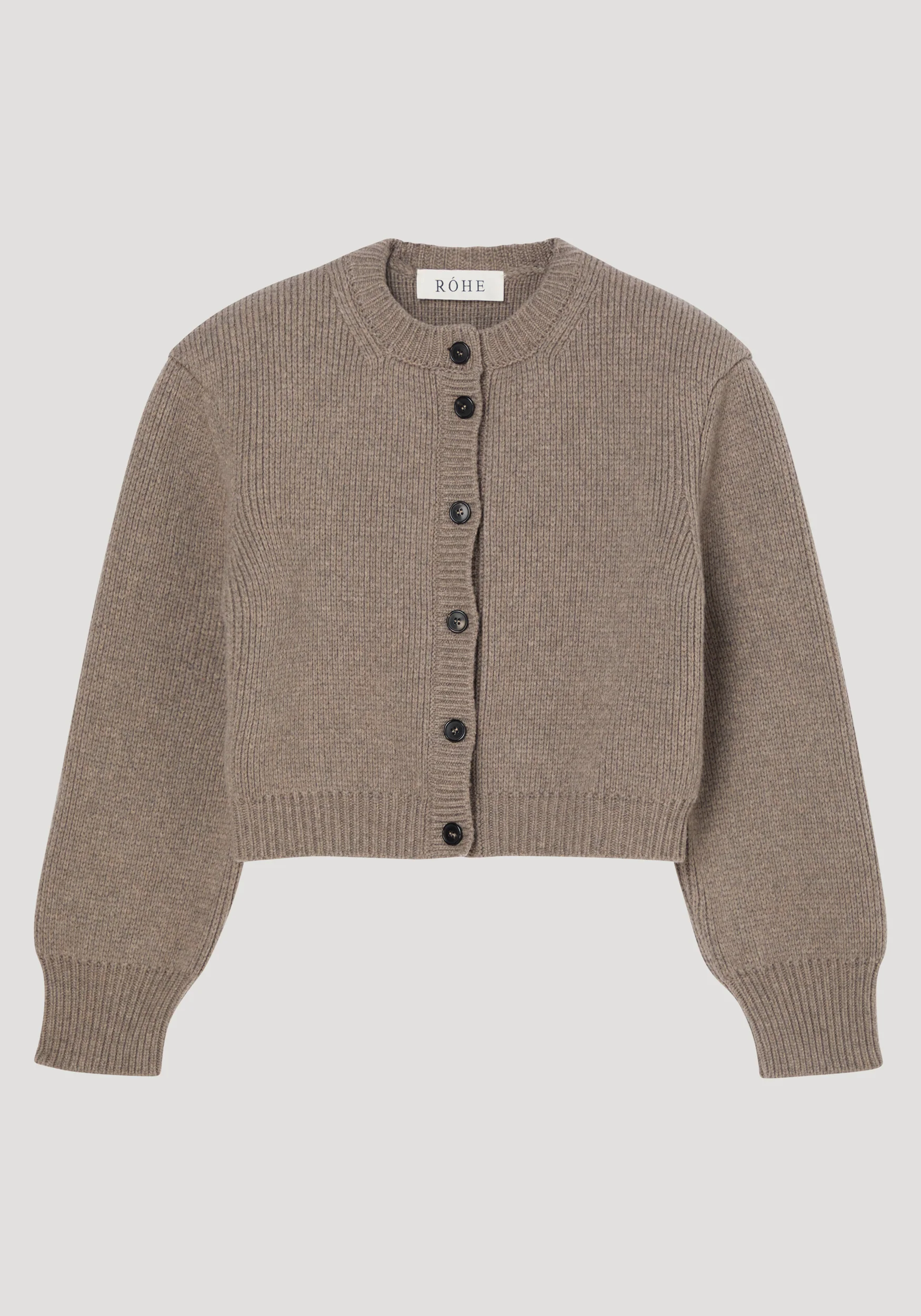 Statement shoulder cardigan | clay melange