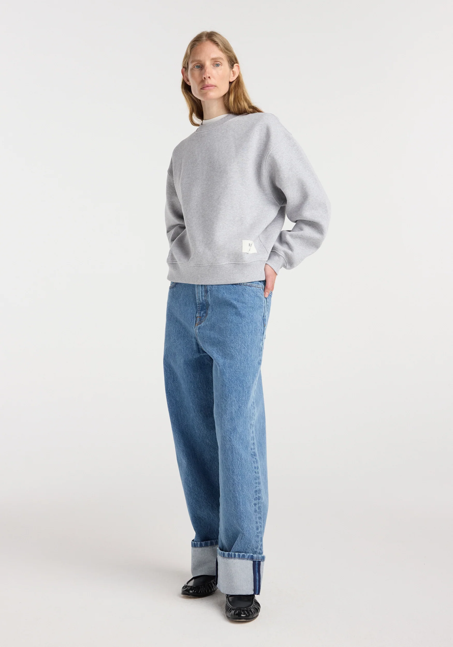 Sweatshirt | mid grey melange - Image 2