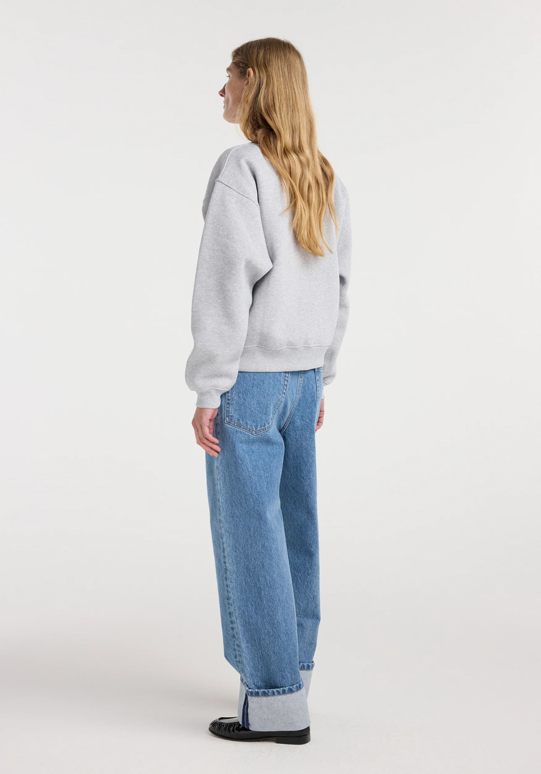 Sweatshirt | mid grey melange - Image 4