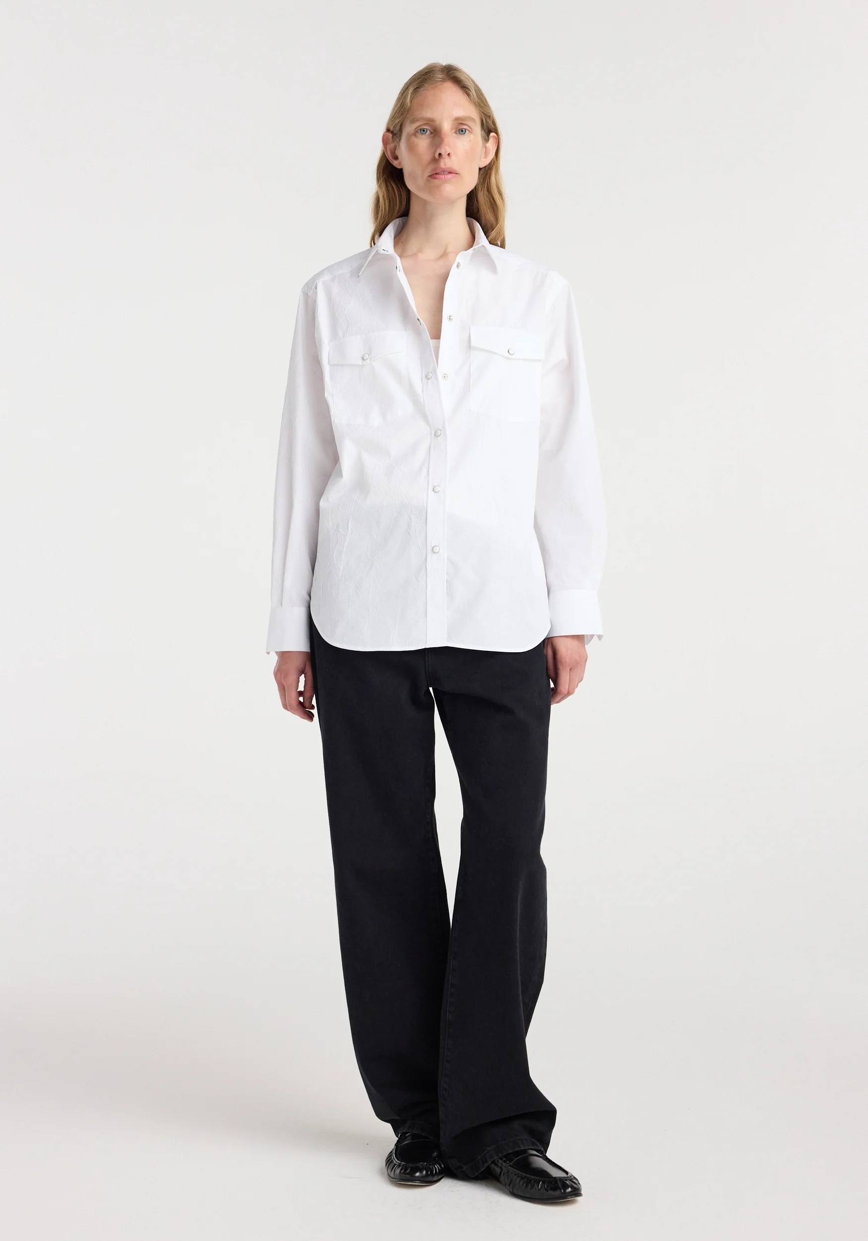 Western shirt | optic white